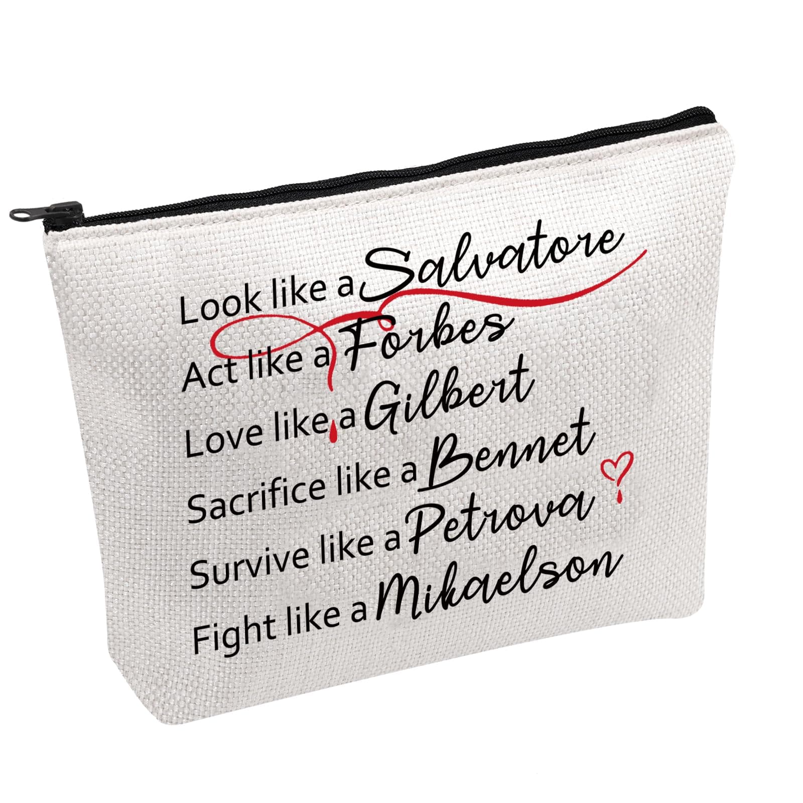 Vampire Tv Show Makeup Bag Vampires Cosmetic Bag TV Show Fan Gift (like a Mikaelson B)