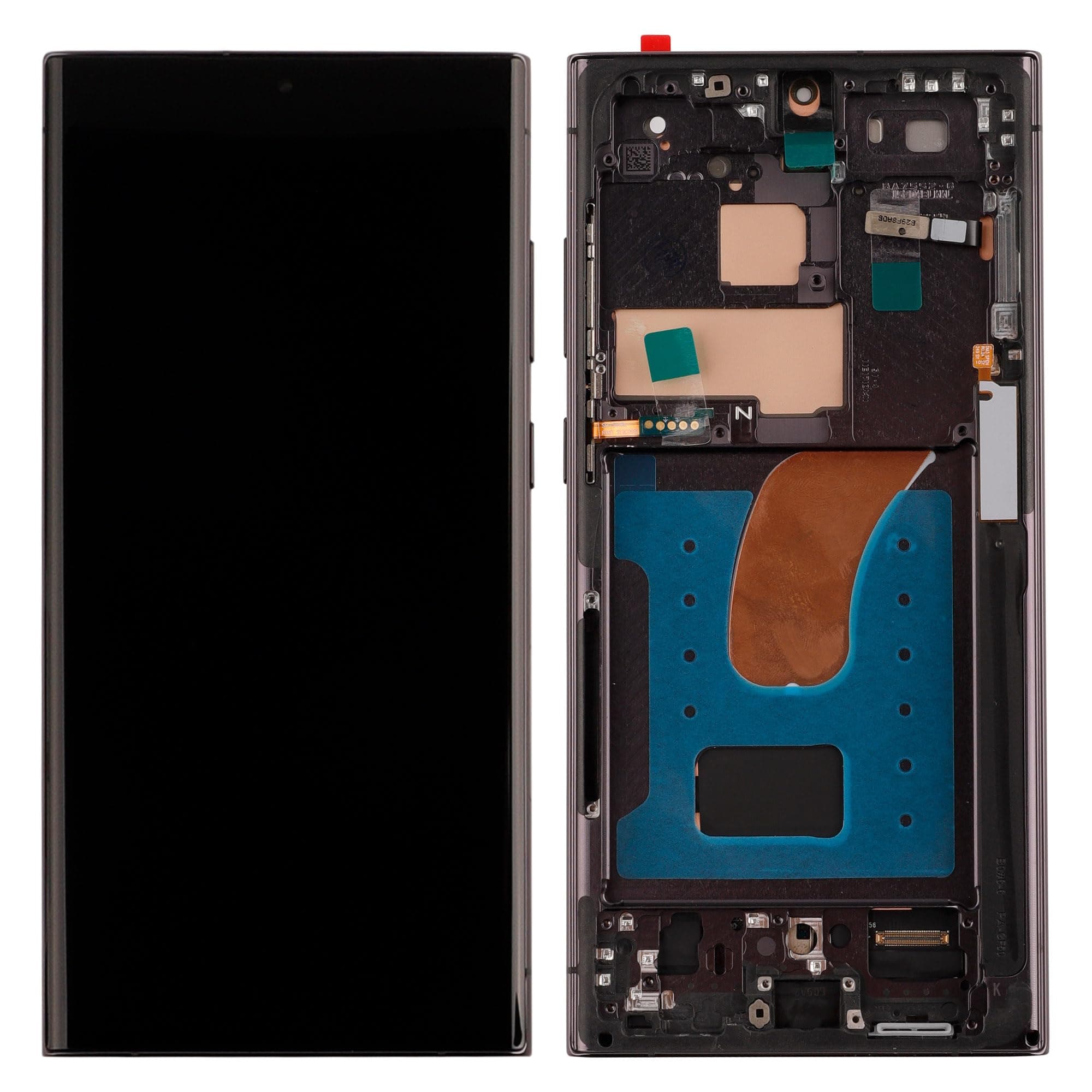 【US Version】 OLED Digital Display Replacement Compatible with for Samsung Galaxy S23 Ultra S918W S918U (Black with Frame) LCD Display Touch Screen Digitizer Assembly with Repair Tools-6.8inch