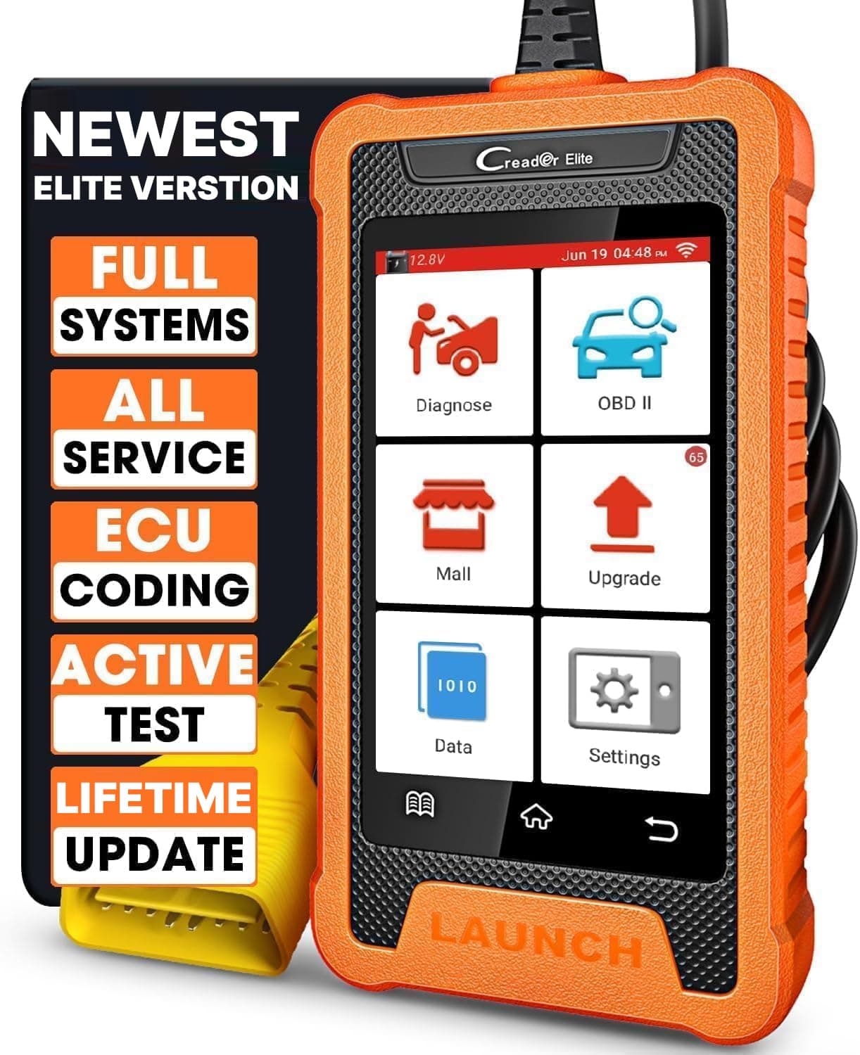 X431 Creader Elite for BMW OBD2 Full System Code Reader, 31+ Reset Function, Bi-Directional Car Diagnostic Tool for BMW/MINI/RR, ECU Coding, 2026 Version BAT OBDII Scanner Lifetime Update