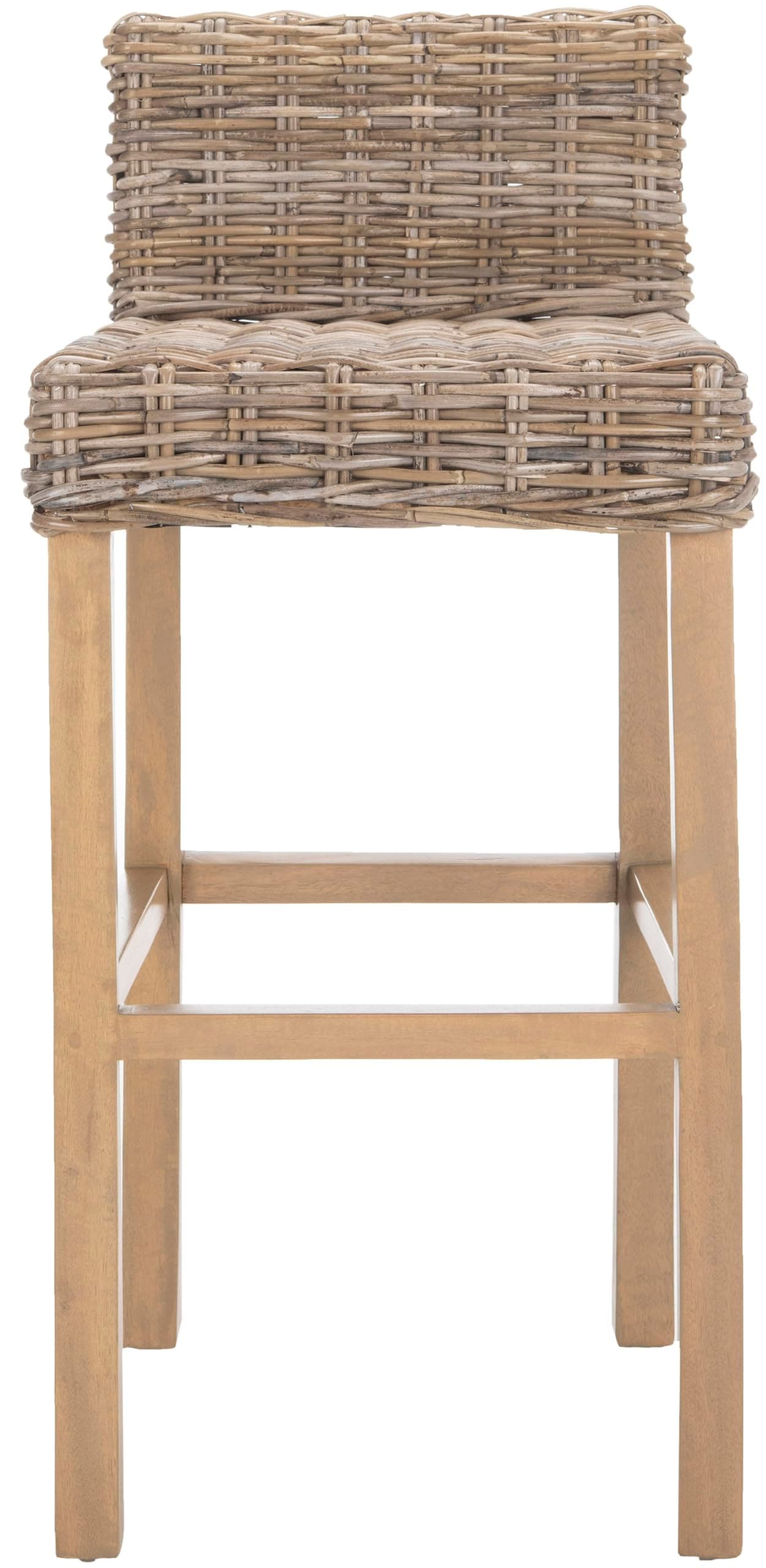 Safavieh Home Collection Cypress Cappuccino Wicker 30-inch Bar Stool