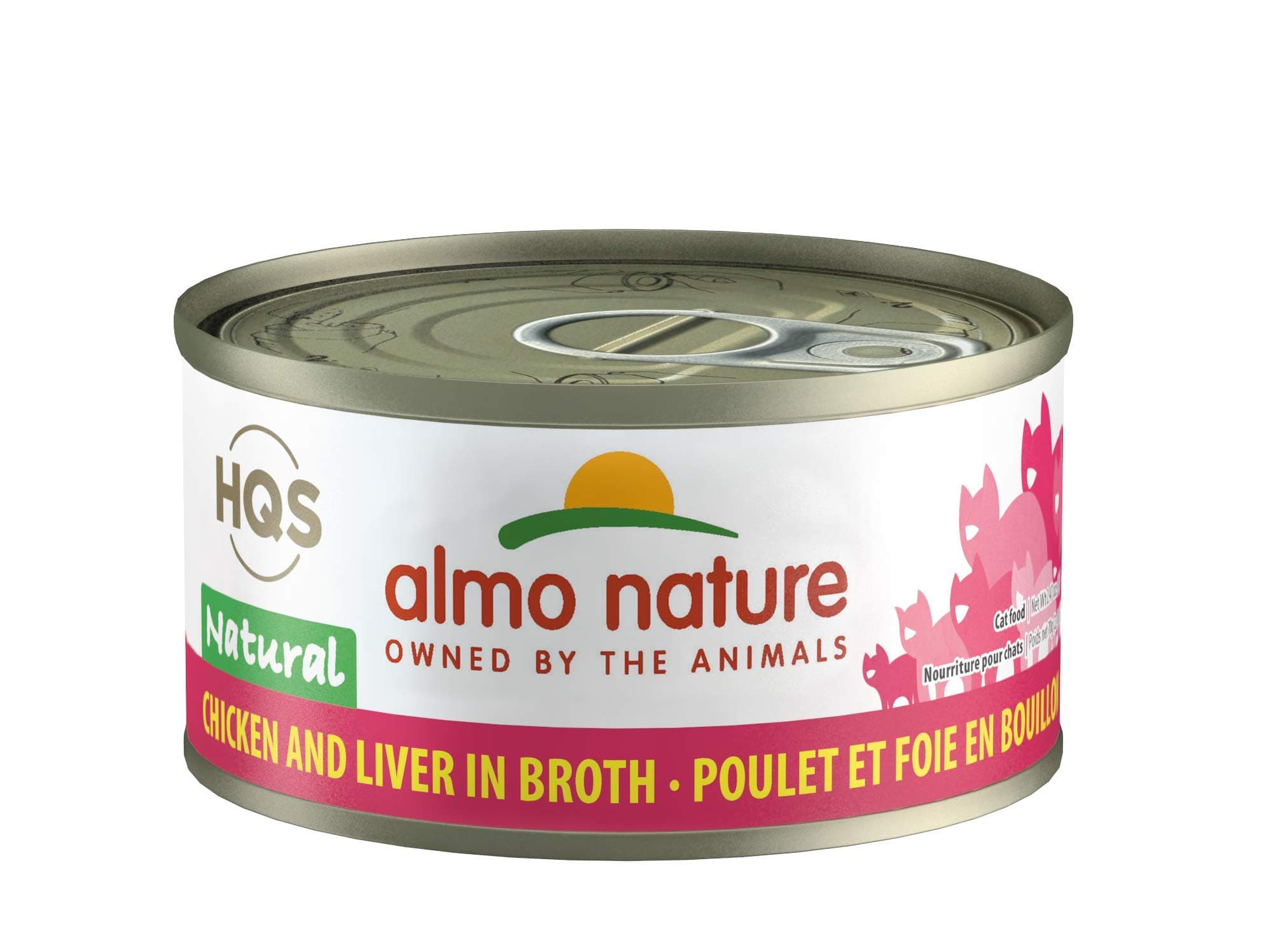 Almo Nature HQS Legend Natural Cat Chicken and Liver (24 Pack of 2.47 oz/70g cans)