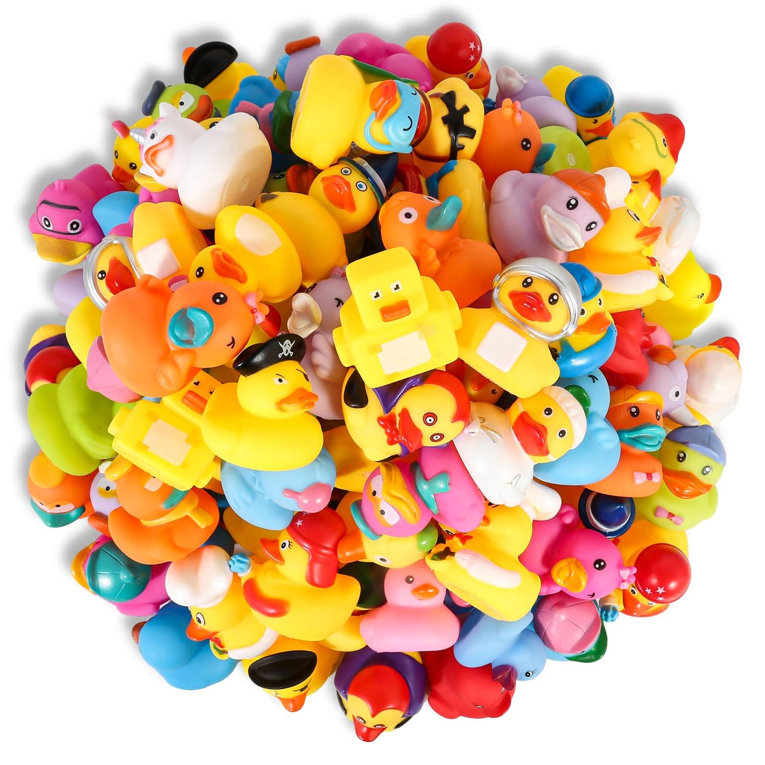Rubber Ducks Bath Toy for Kids, Assortment Duckies for Jeep Ducking Pool Floater Ducky Bathtub Beach Toys, Party Favors Birthday