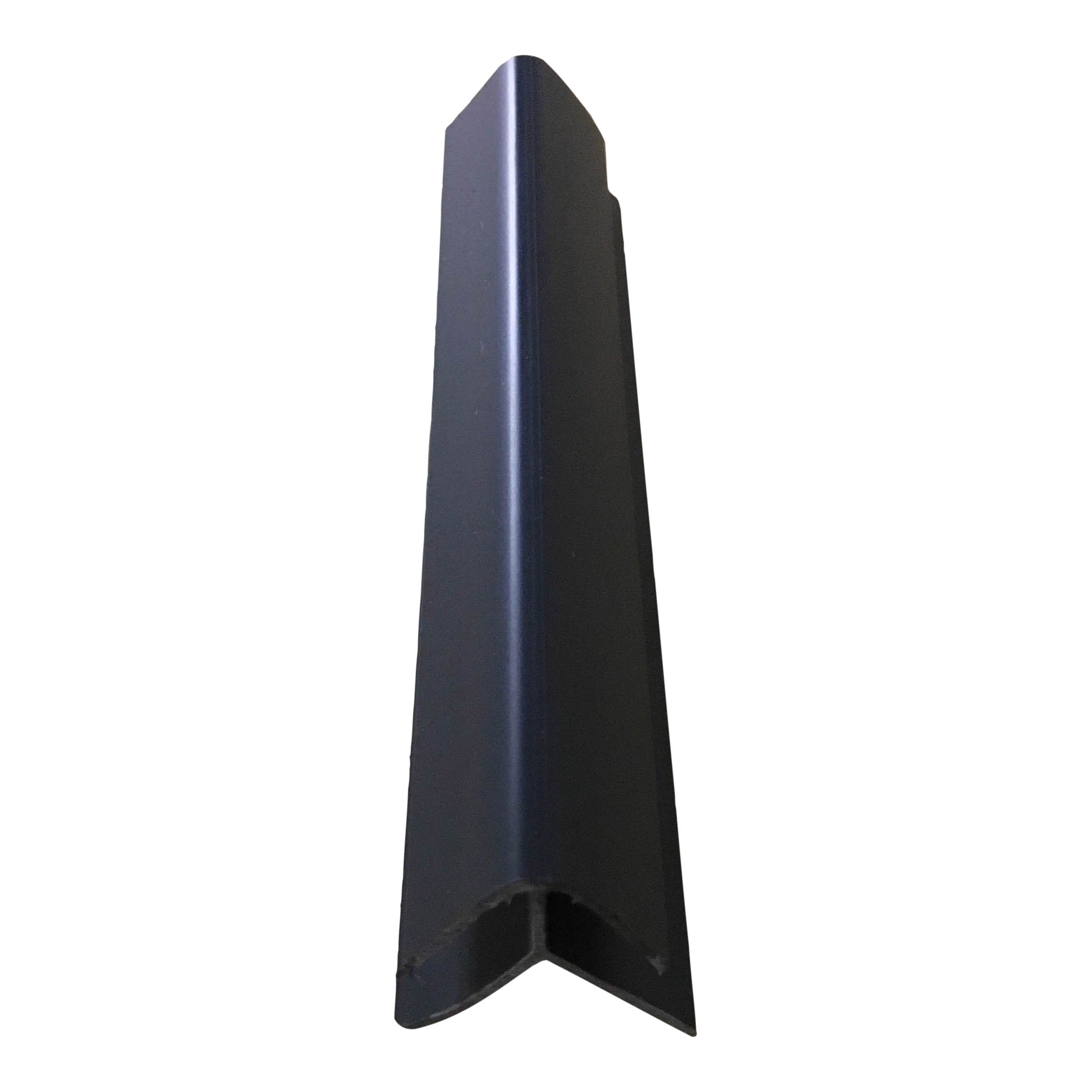 Black, Silver, White 5mm External Corner Trim 2.6m Bathroom Wall Panels Ceiling Cladding PVC Wet Wall Trim (Black)