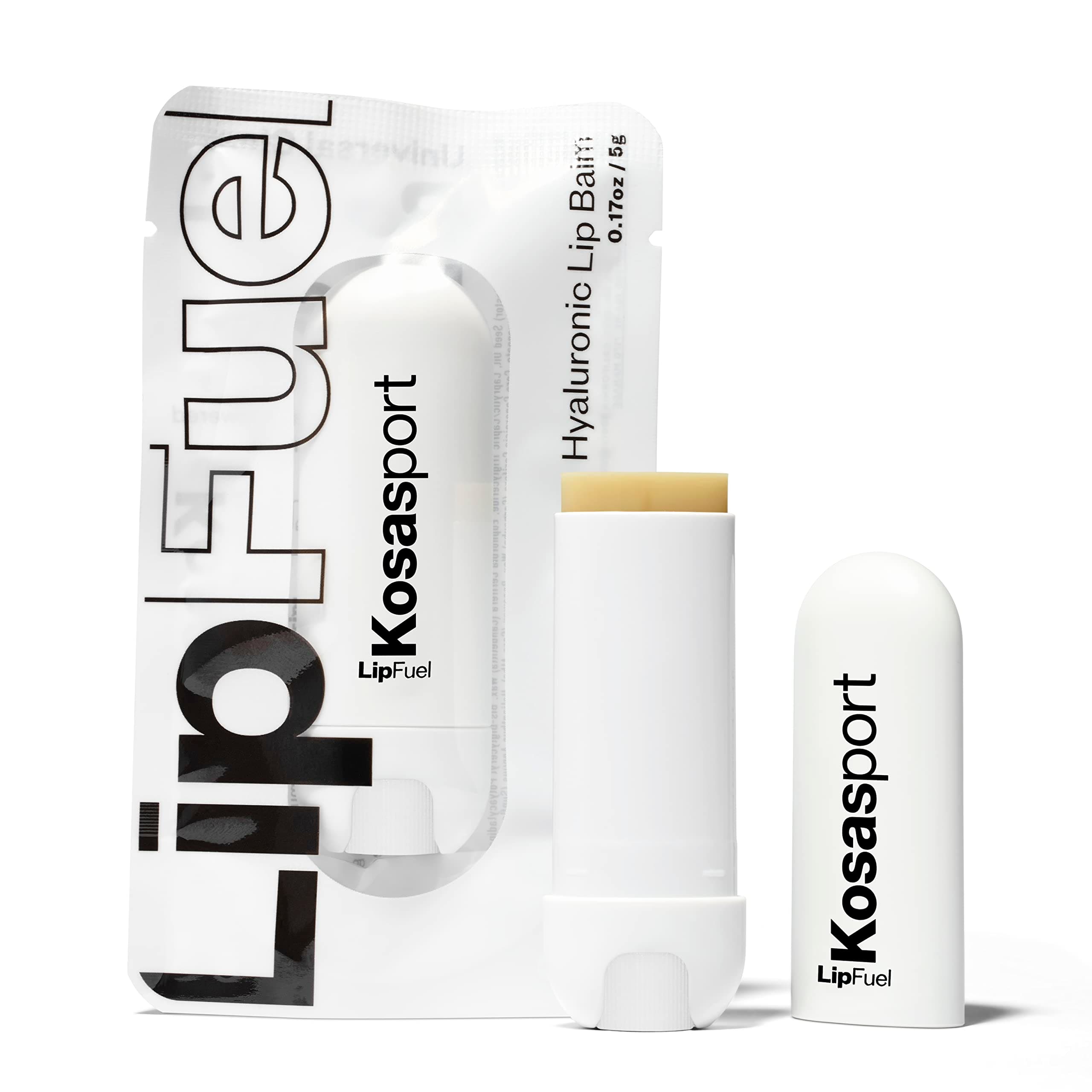 Lipfuel Hyaluronic Active Sport Lip Balm - Hydrates, Energizes and Protects - Natural Lip Treatment and Care (Baseline)