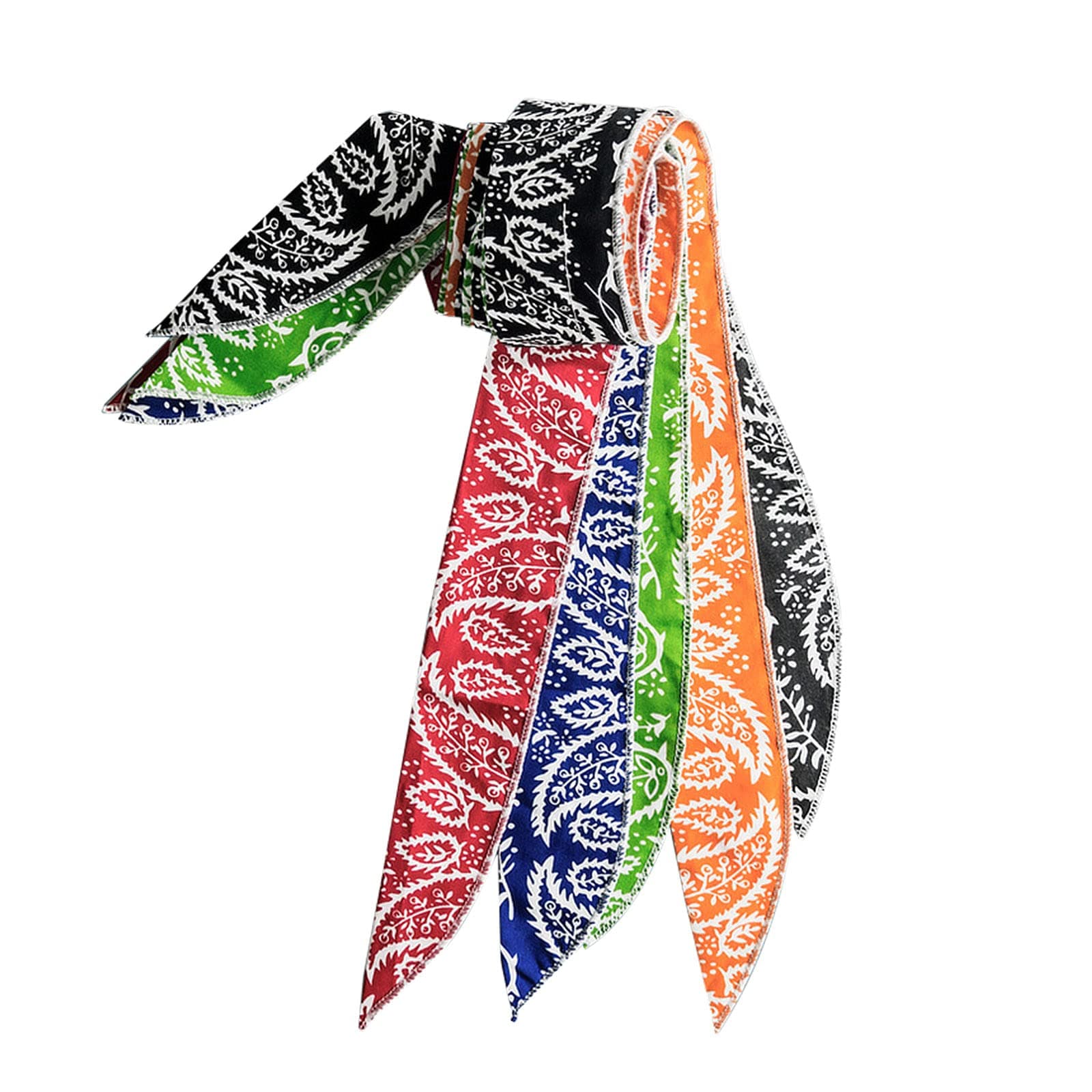 5 Pack Ice Cool Scarf Neck Wrap Cooling Towel,Soft Breathable Chilly Towel Chilling Headband Freezer Wristband, Microfiber Towel for Golf, Outdoor, Yoga, Sport, Workout & More Activities (40"x2")