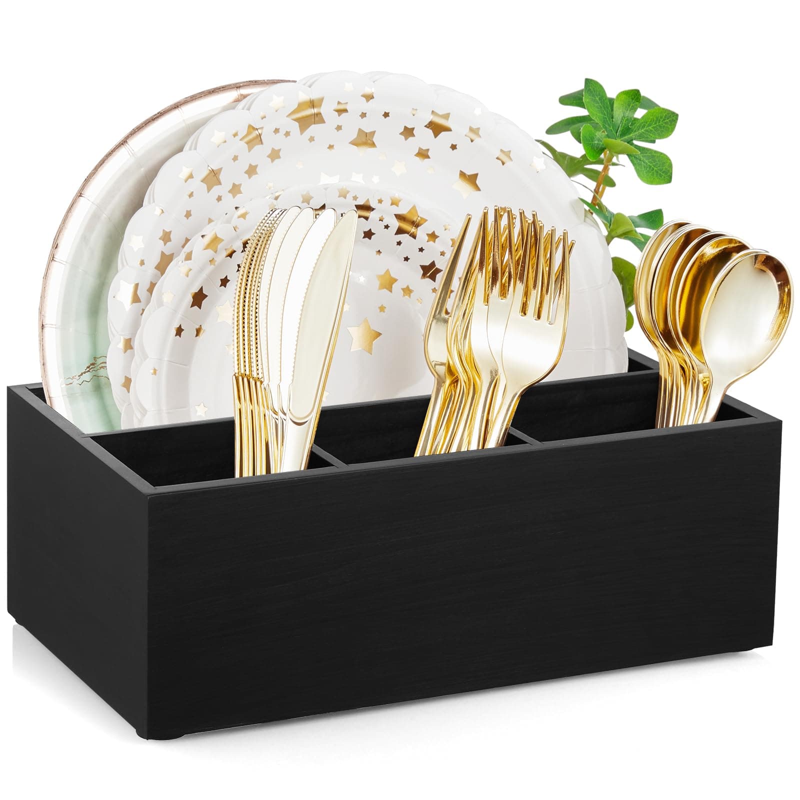 Wooden Silverware Holder