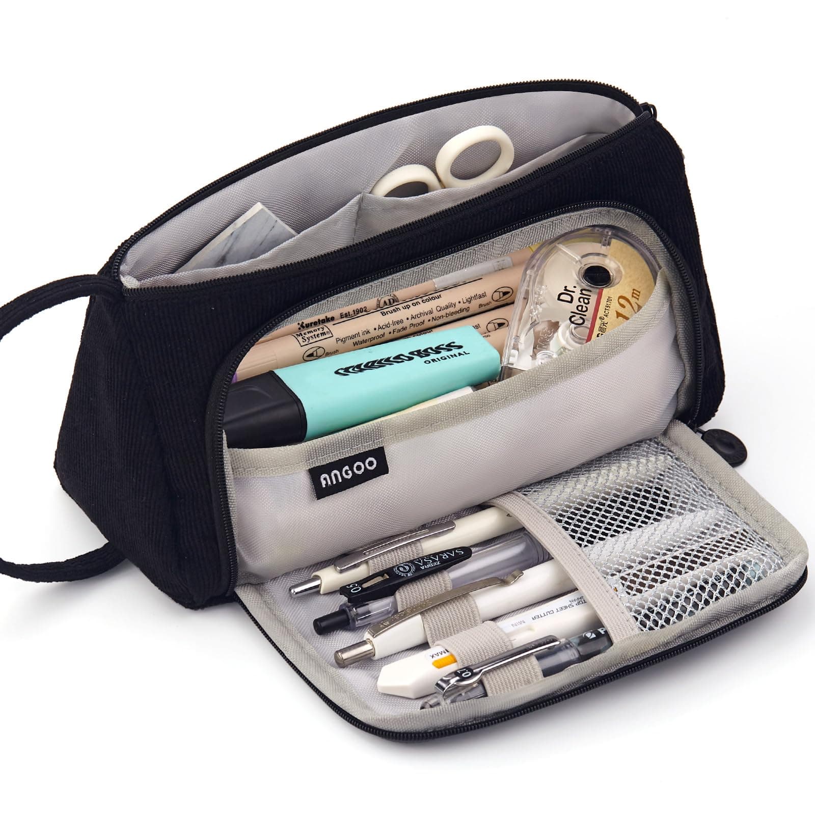 Big Capacity Pencil Case Pouch Pen Case Simple Stationery Bag School College Office Organizer for Teens Girls Adults Student