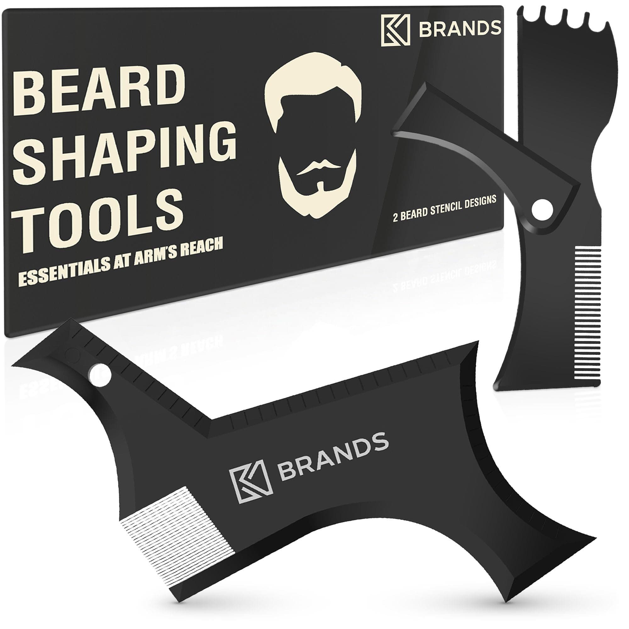Beard Shaper Kit - Premium Lineup and Guide Tool for Precise Beard Shaping & Styling - With Beard Pencil