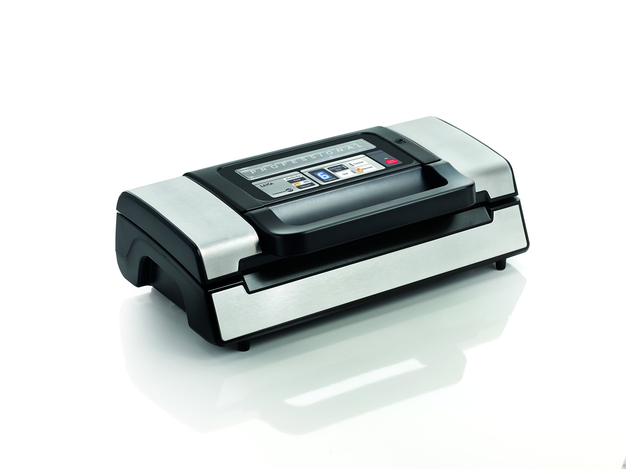 LAICAvt3120-0.9 mbar Black, White Vacuum Sealer – Vacuum envasadora (Black, White, -0,9 mbar, 370 mm, 144 MM, 74 mm, 1.32 kg)