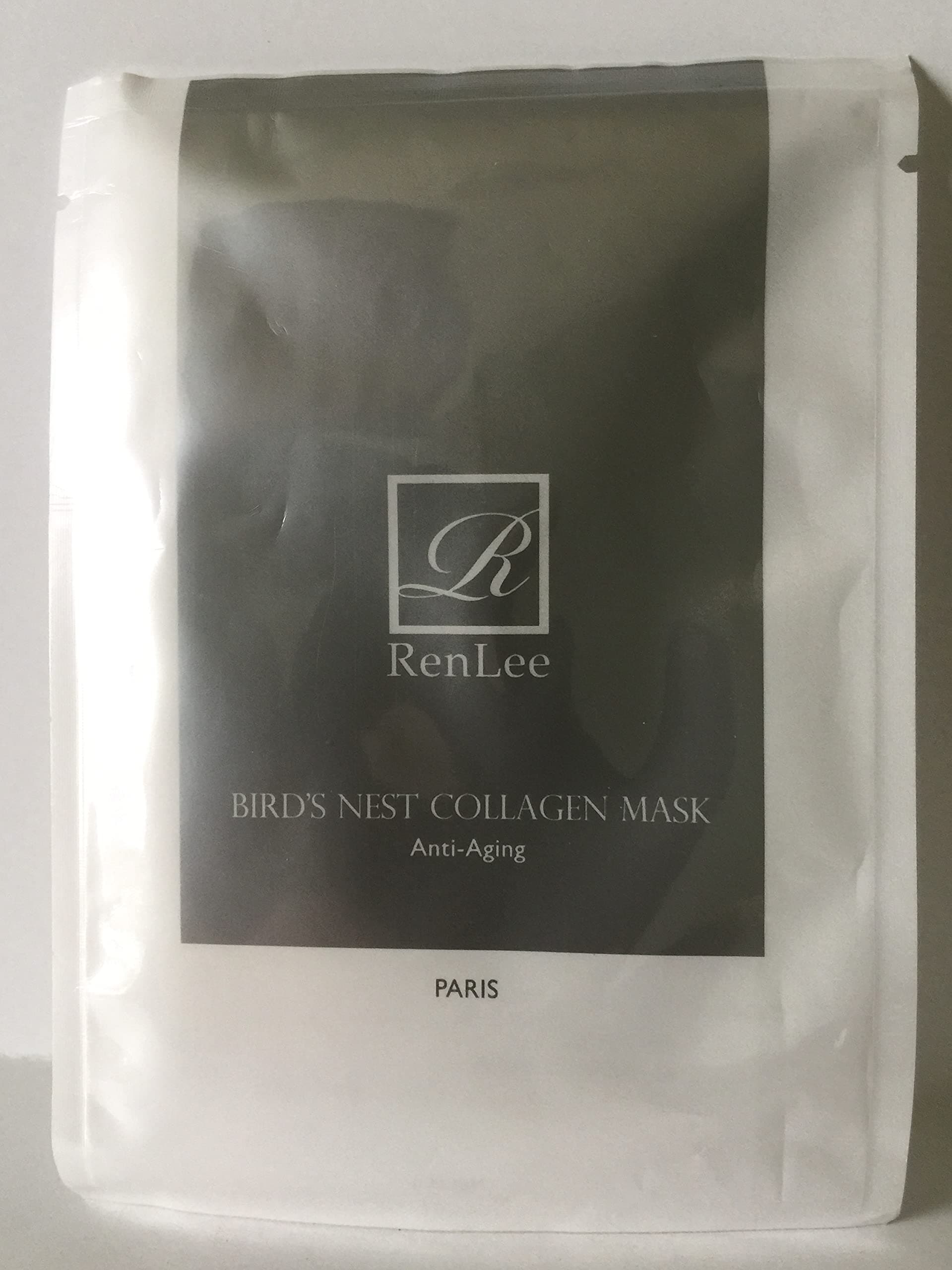 RENLEE® Bird’s Nest Collagen Face and Neck Sheet Mask, regenerate elasticity, reduce wrinkles, moisturize, improves skin radiance, suitable for normal and dry skin 40 years of age or above - 5 pcs