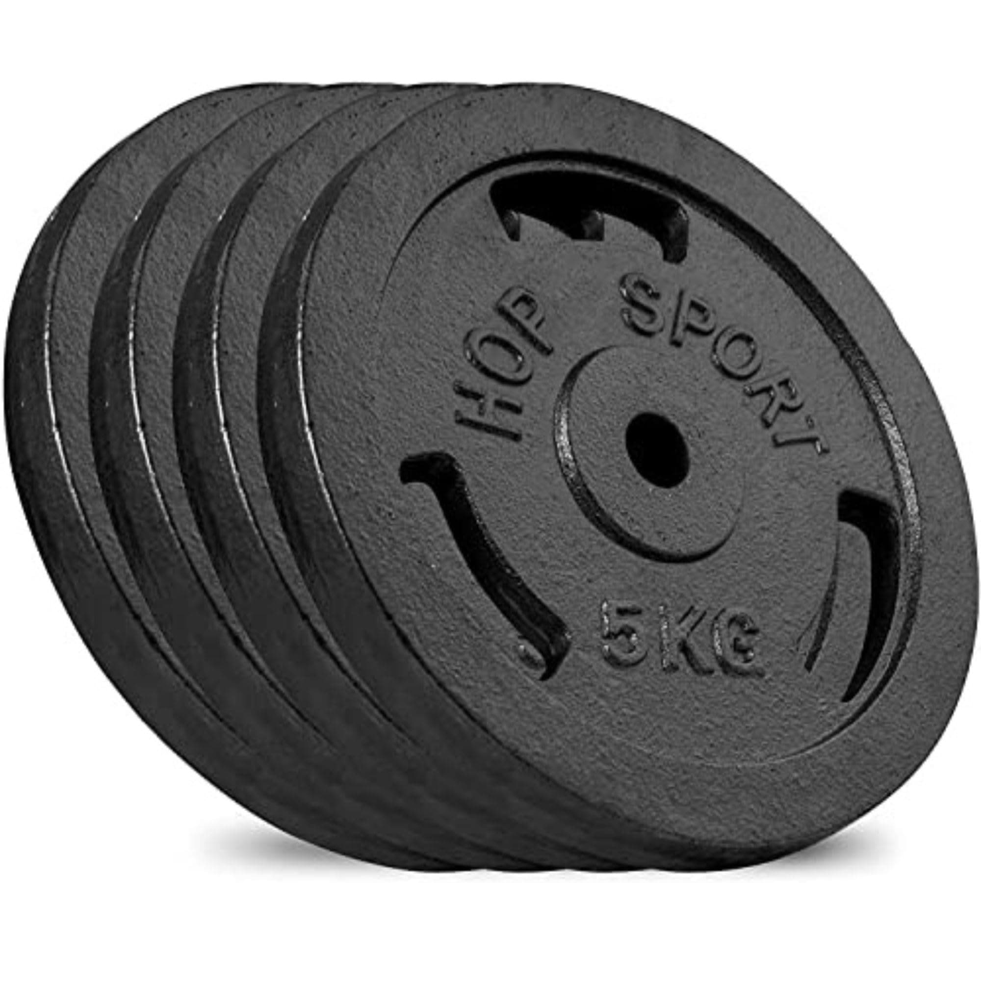 HOP-SPORT Cast Iron Weight Plates 20/30/40 kg Adjustable Barbell Dumbbell Set for Weight Lifting Fitness ✓ 7 variations to choose from