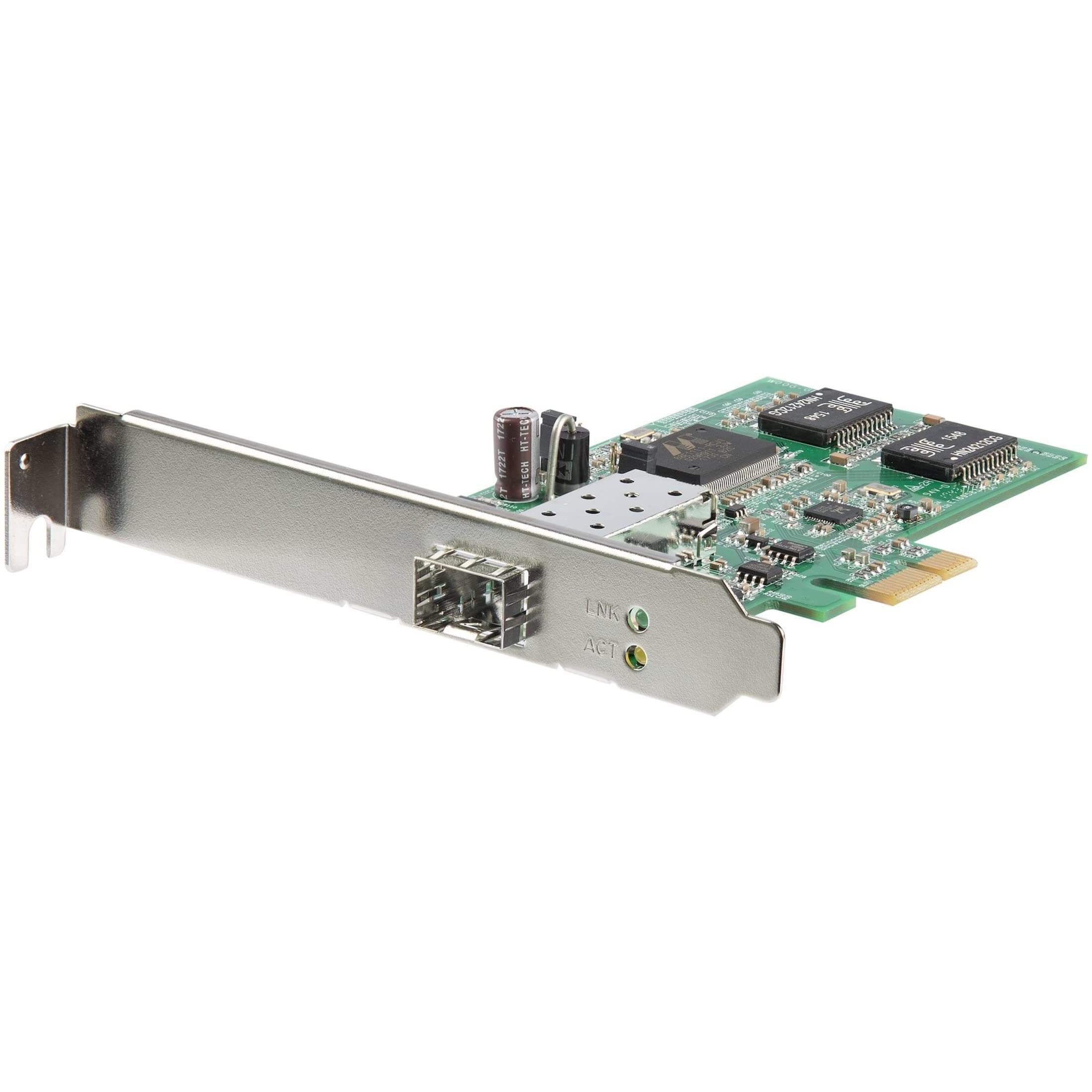 StarTech.com PCI Express Gigabit Ethernet Fiber Network Card w/ Open SFP - PCIe GbE SFP Network Card Adapter NIC - Fiber Optic SFP Adapter (PEX1000SFP2), Gigabit Ethernet (1000 Mbps)