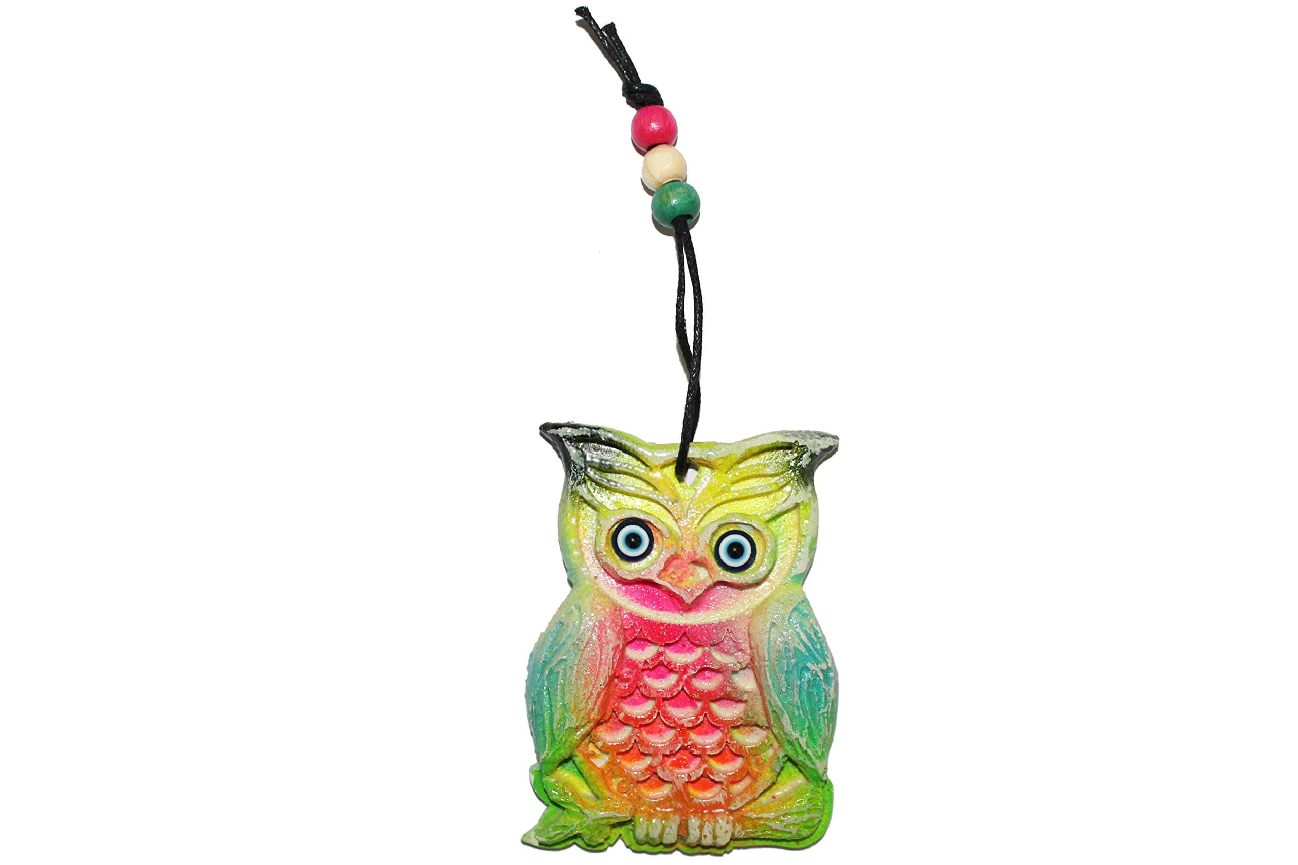 TURKCERAMICS Decorative Handmade Turkish Wall Hanging with Evil Eye for Positive Energy, Good Luck, Prosperity, Protection (Flower Design)