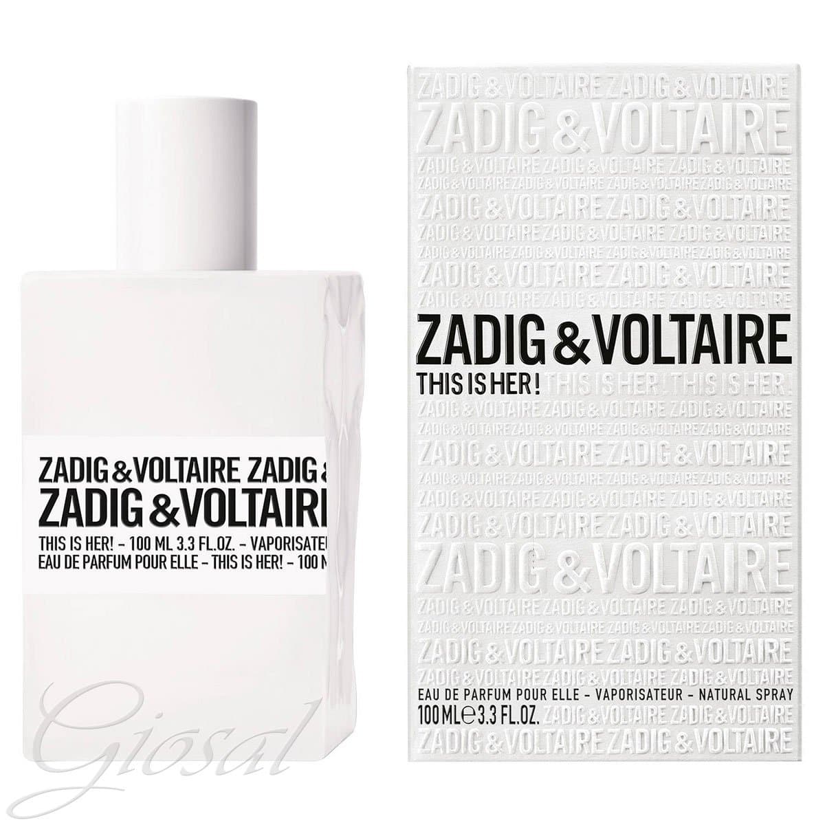 Zadig & Voltaire This Is Her Perfume. Eau de Parfum 30 ml 50 ml 100 ml giosal 100ml