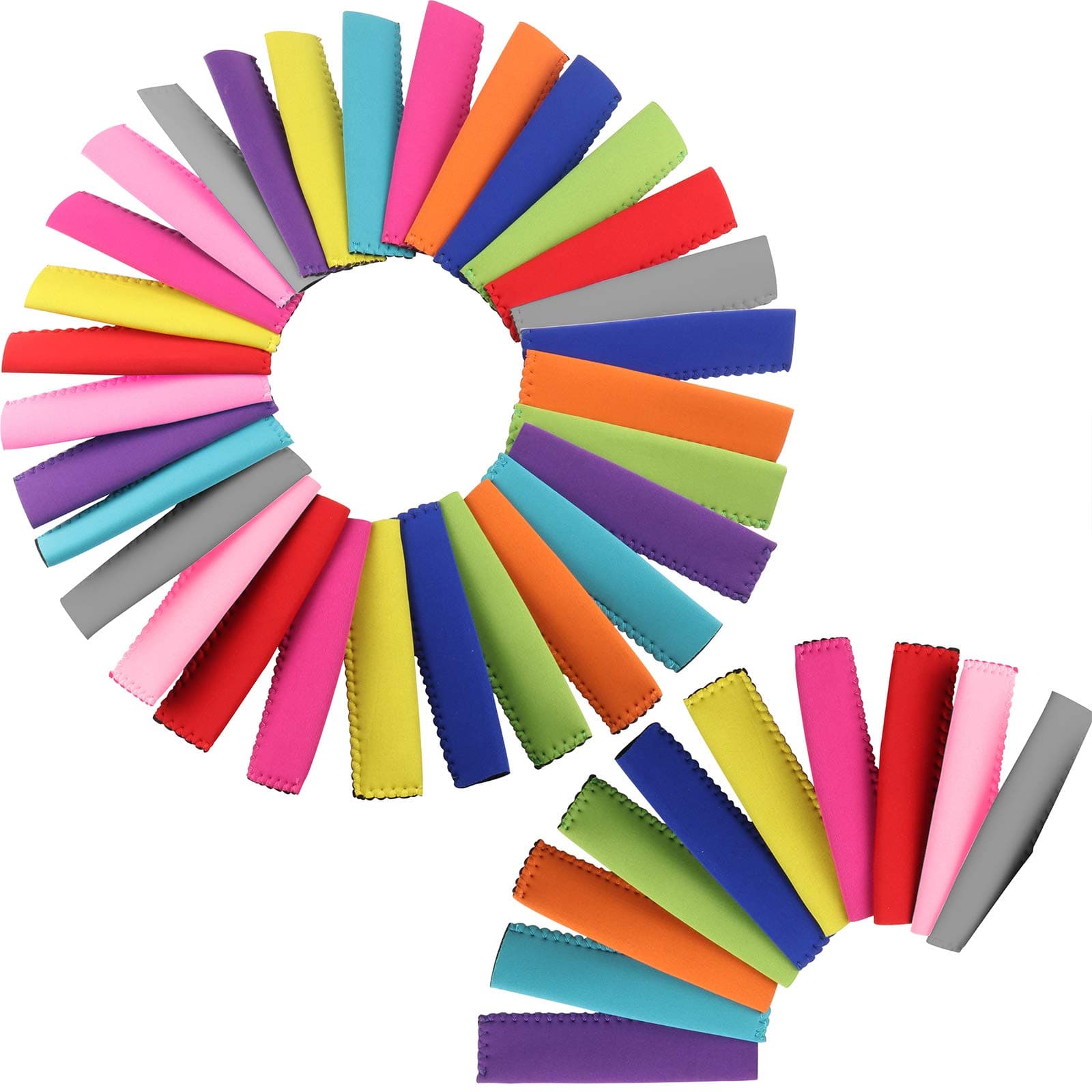 40 Pack Reusable Popsicle Bags Popsicle Holders Freezer Ice Pop Antifreezing Sleeves for DIY Ice Pop,Otter Pop,Frozen Yogurt,Cocktail Treat