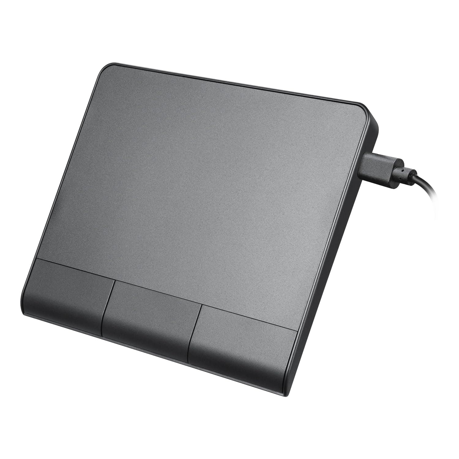 Perixx PERIPAD-506 Wired Slim USB Touchpad, Large Size 135x116x14mm, Multi-Touch Navigation, Detachable USB-C Cable, Black