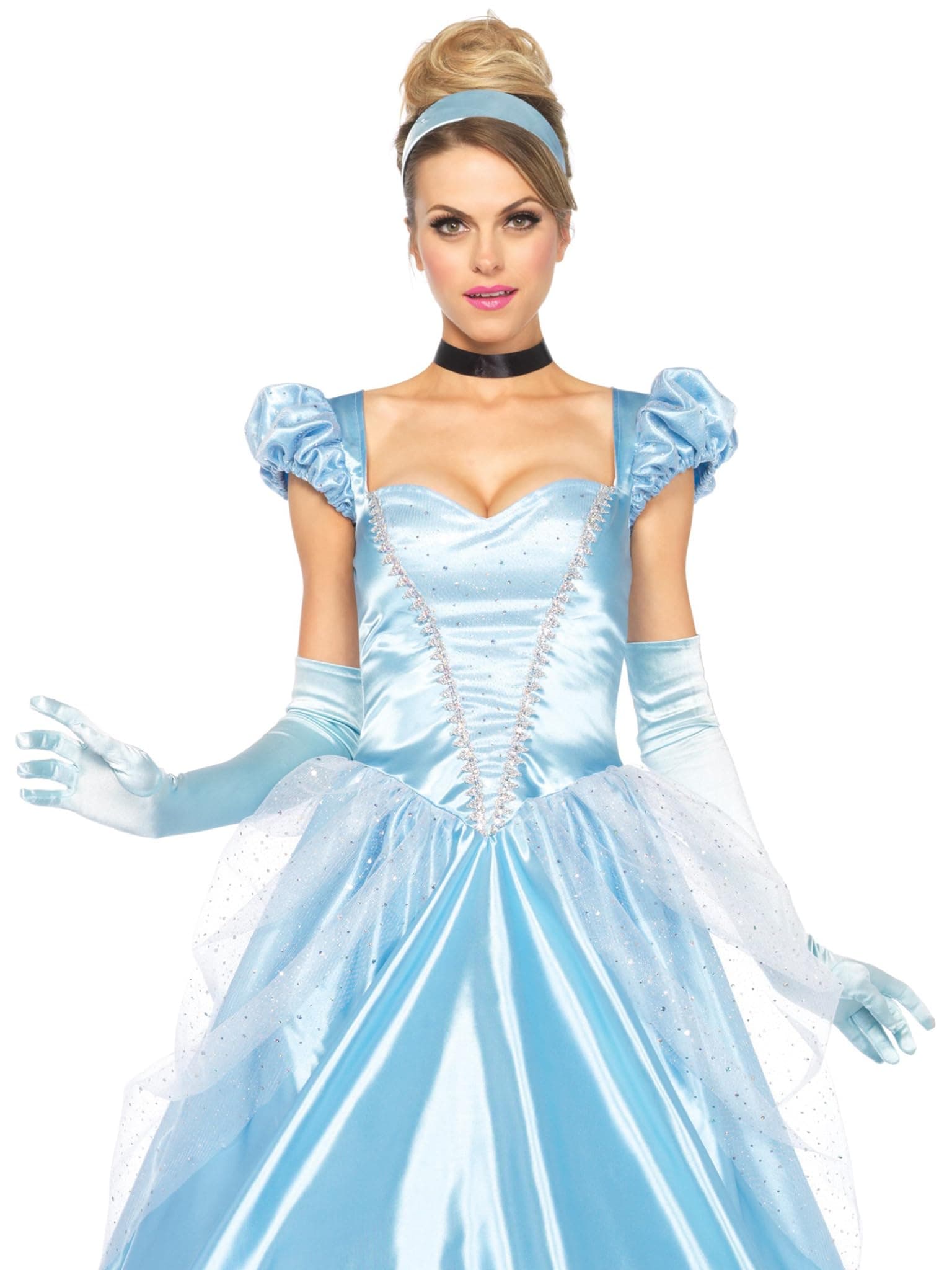 Leg Avenue Classic Cinderella Costume (Large, Blue)