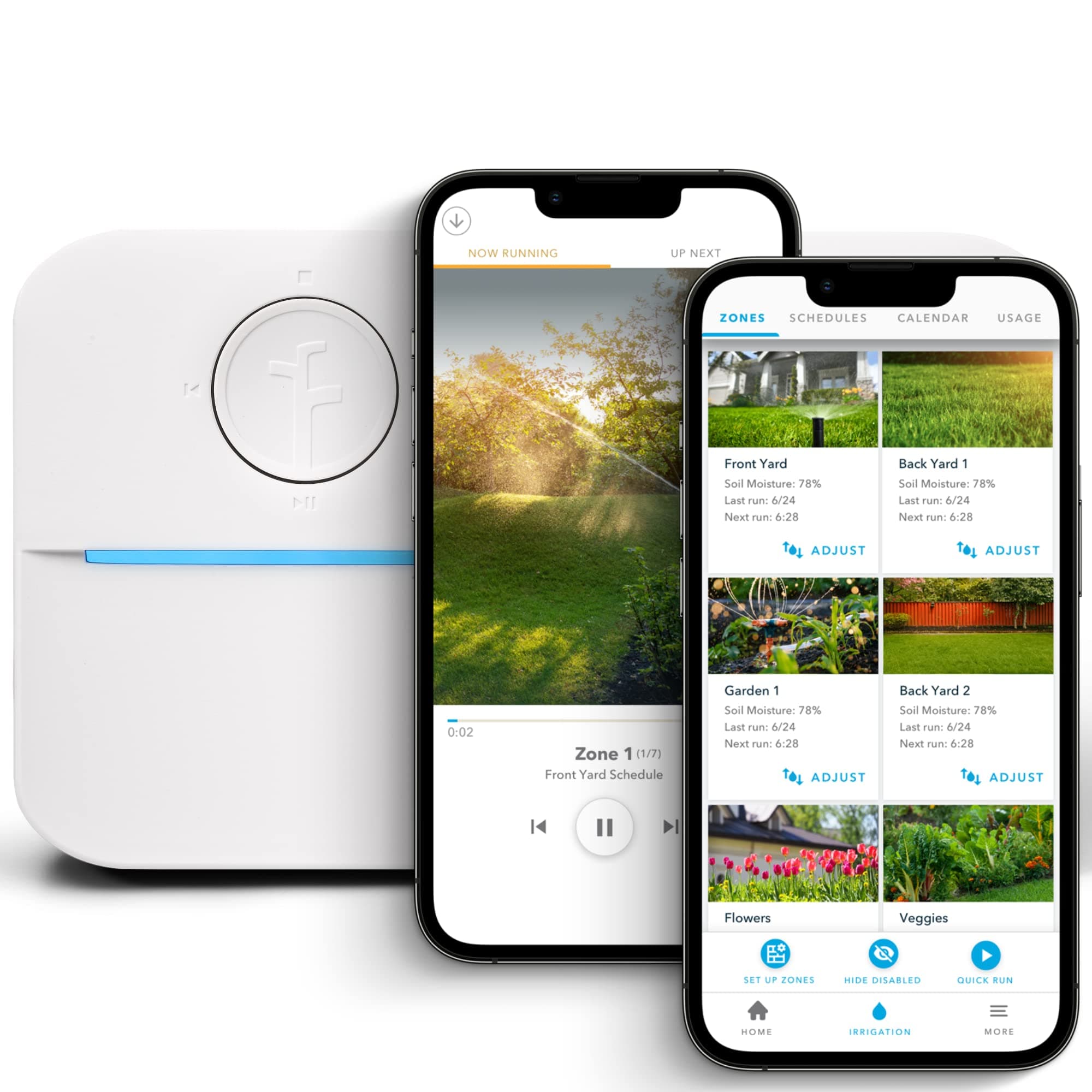 WiFi Smart Sprinkler Controller (8-Zone Irrigation Remote Control) – App-Based Scheduling, Local Weather Intelligence, Rain Skips, Easy DIY Install