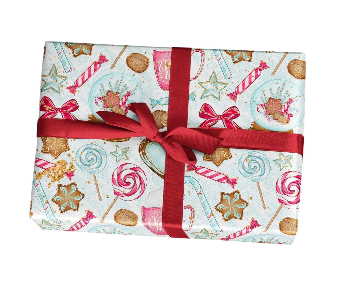 Nutcracker Christmas Wrapping Paper Gift Sheets, 10 Pack of 11x17 inch Sheets, 15 FT, Handmade from Texas