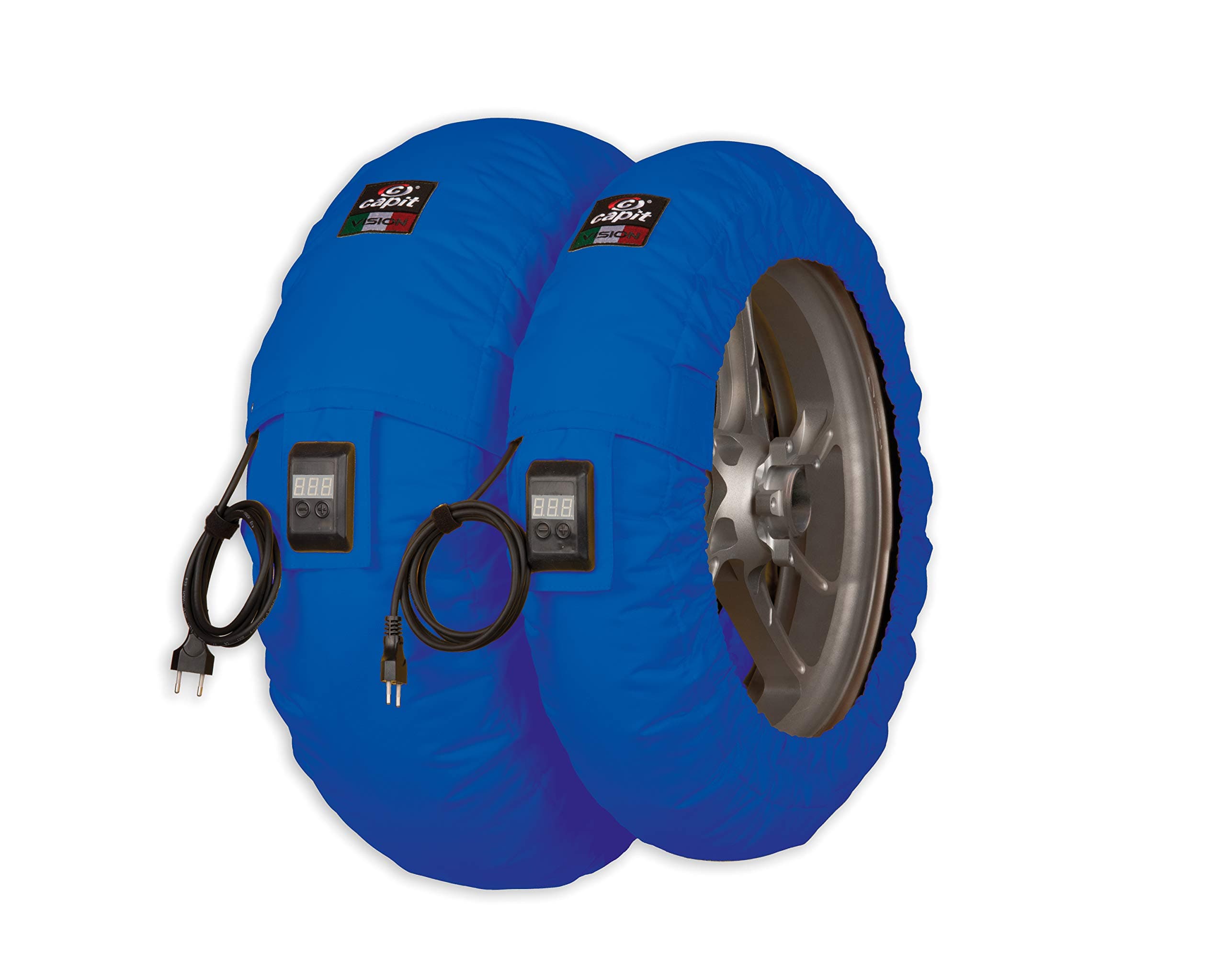 Motorcycle Tyrewarmers Capit Suprema Vision Pro M/XL USA (120/17'' front and from 180/60-17'' to 200-205/55-17'' rear) (Blue)