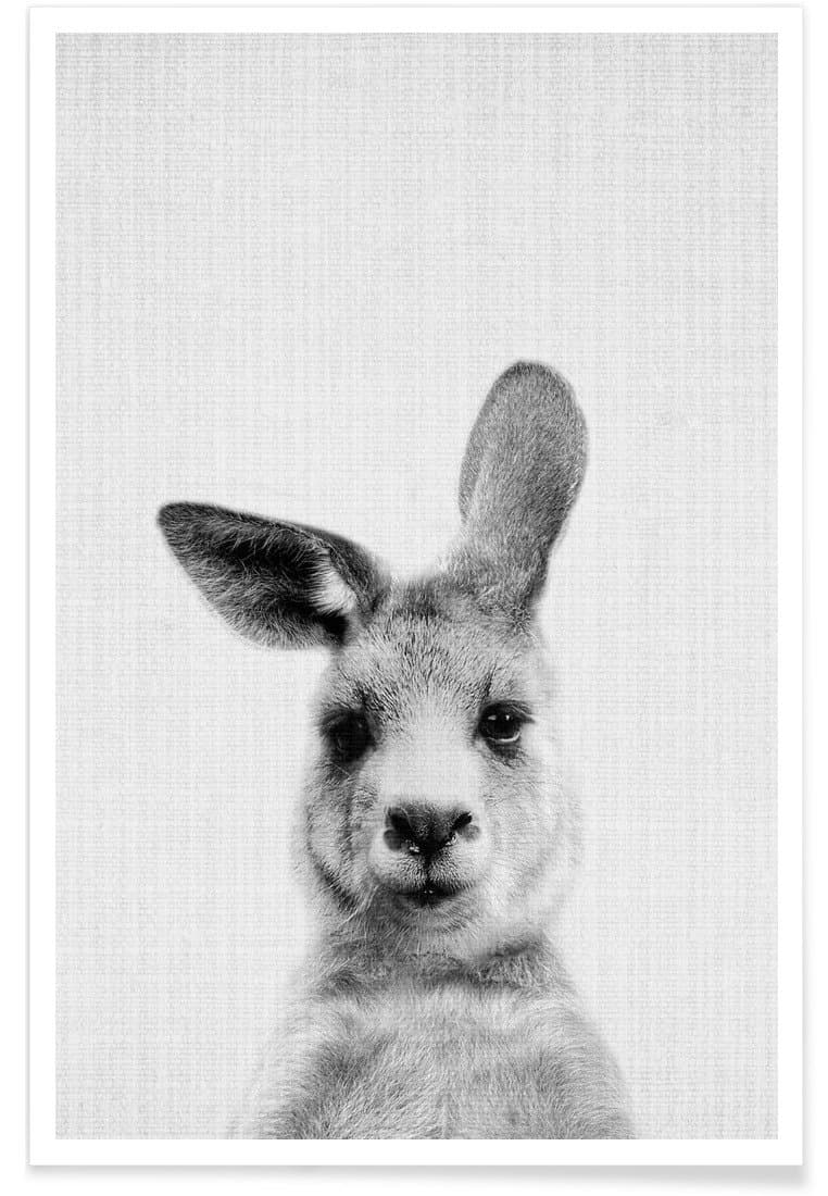 Juniqe® Posters 60x90cm Black & White Wild Animals - Design Print 99" (Format: Portrait) - Pictures, Art prints & Prints by independent artists - Animal prints - Designed by Lila x Lola