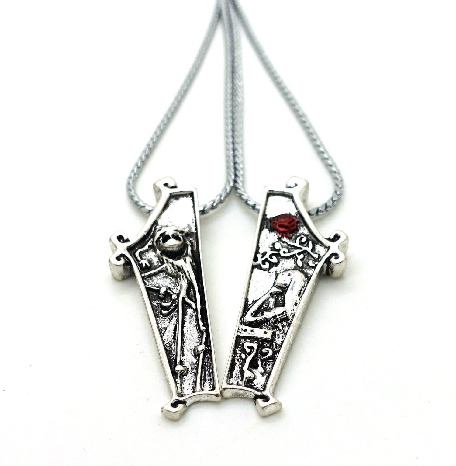 Libaraba The Nightmare Before Christmas Love Couple Necklace Set