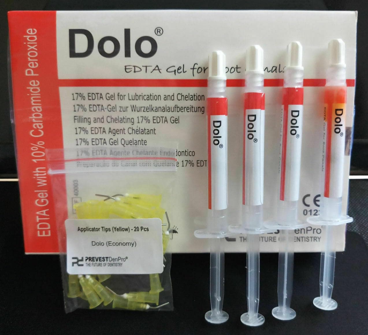 Dental Dolo Edta Gel Prevest denpro 4X2gm Pack