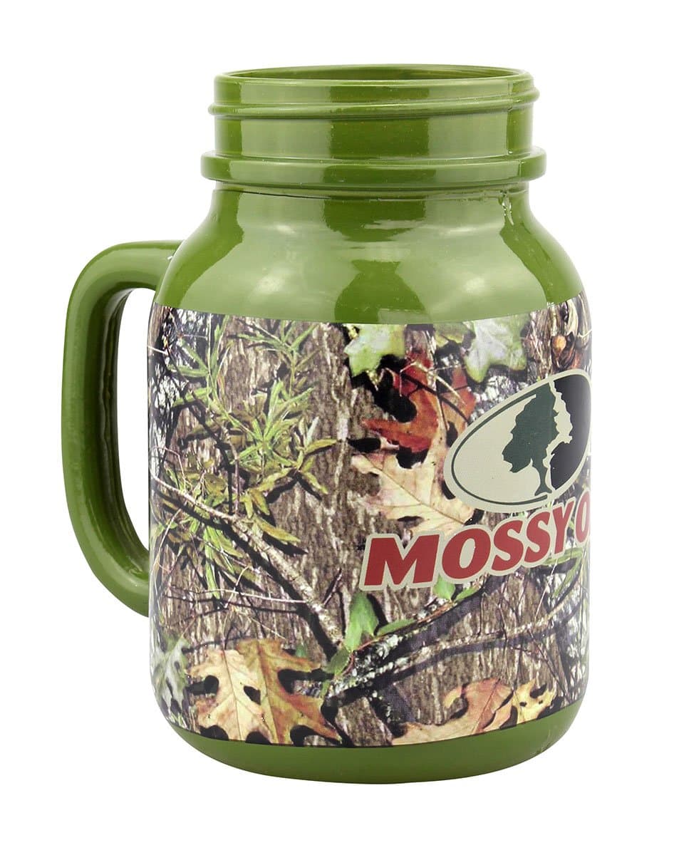 Top Shelf Mossy Oak Mason Jar, Green