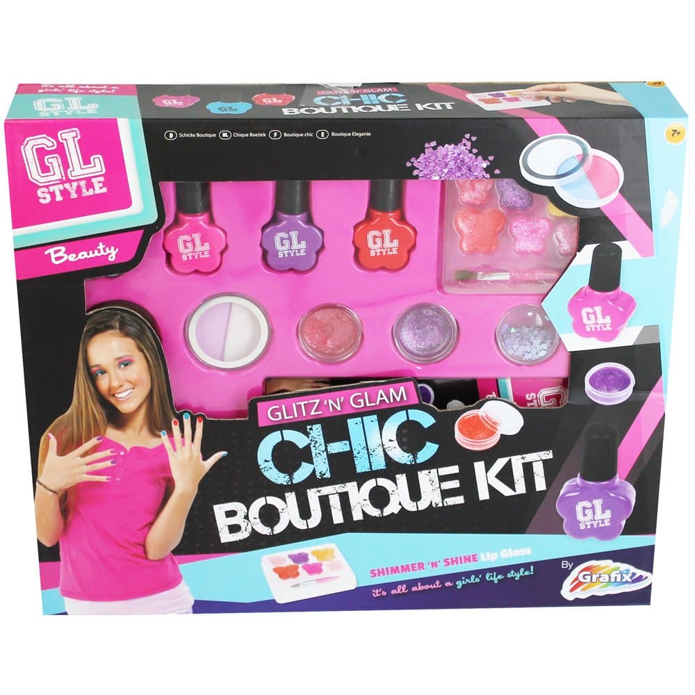 GL Style Girls Glitz 'N' Glam Chic Boutique Nails Lips & Eyes Kit