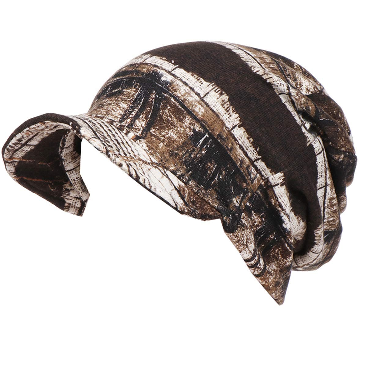 Lingdong Women's Winter Warm Cotton Canvas Big hat Along The Dual-Purpose Cap hat Headband hat and Sunshade