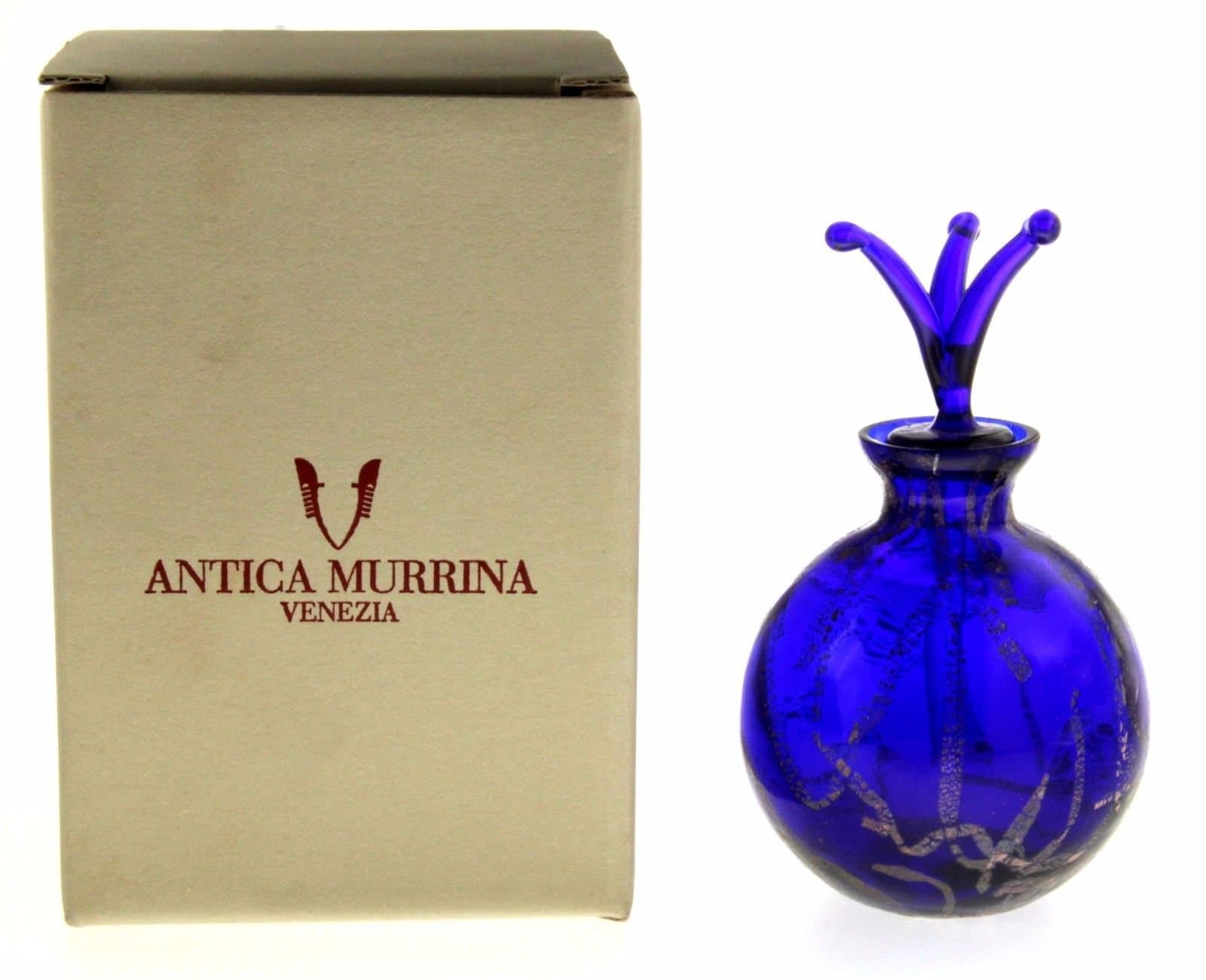 Antique Murano Glass Perfume Bottle Venice Original Murano Glass