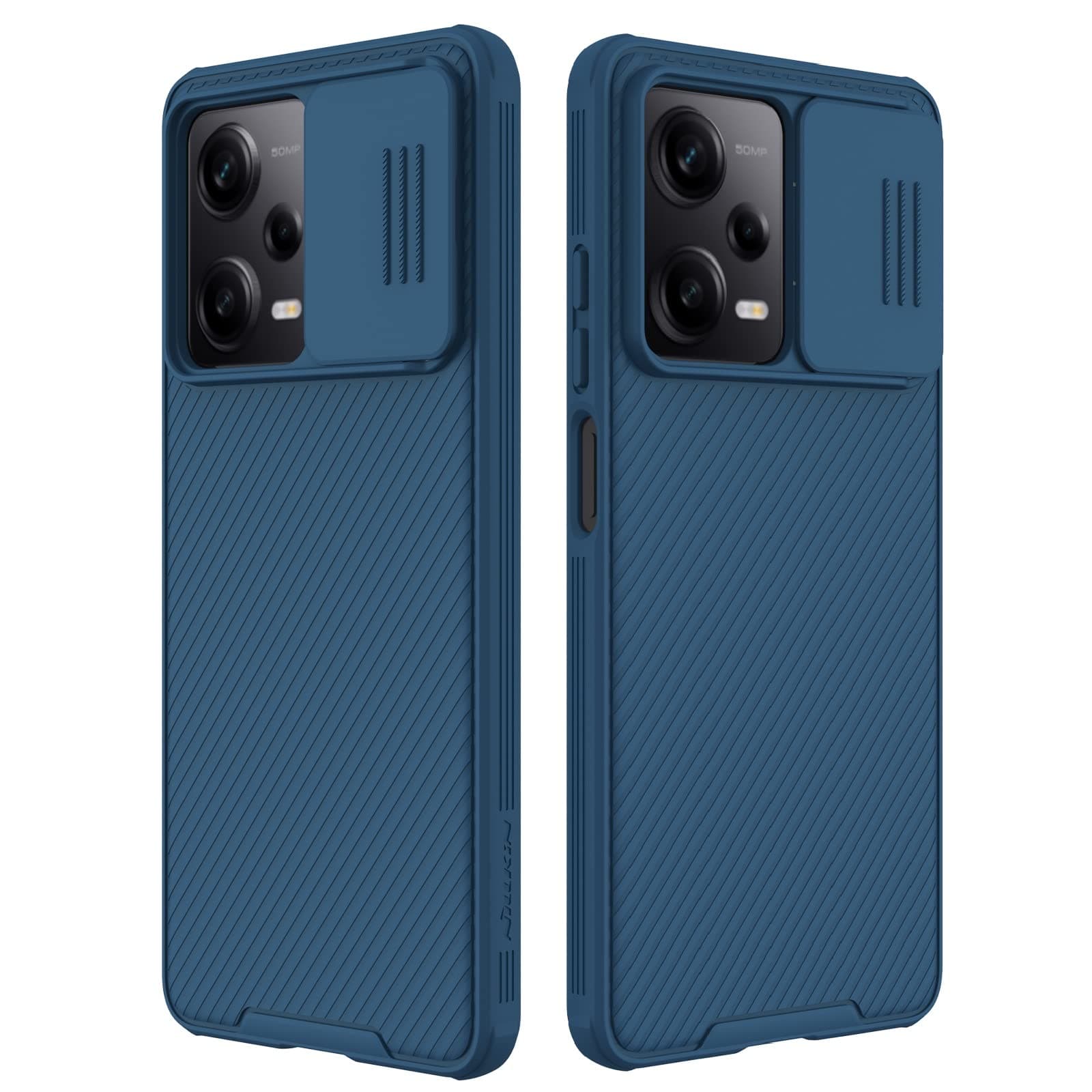 for Xiaomi redmi Note 12 Pro 5G Case, Slim case Protective Cover with Camera Protector Hard PC TPU Thin Phone Case for Redmi Note 12 Pro/Poco X5 Pro 5G (Blue)