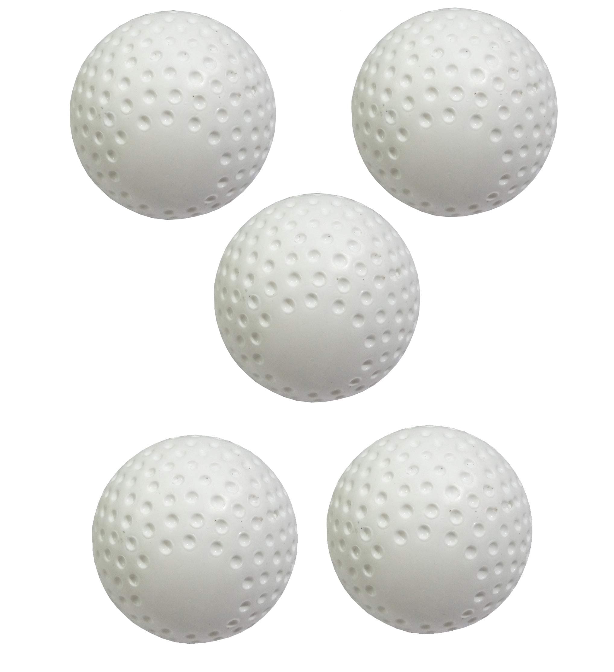 LEPRO Hockey Balls, PVC Practice Turf White Balls, Hockey Balls, Cricket Training Balls and Hockey Balls (5)