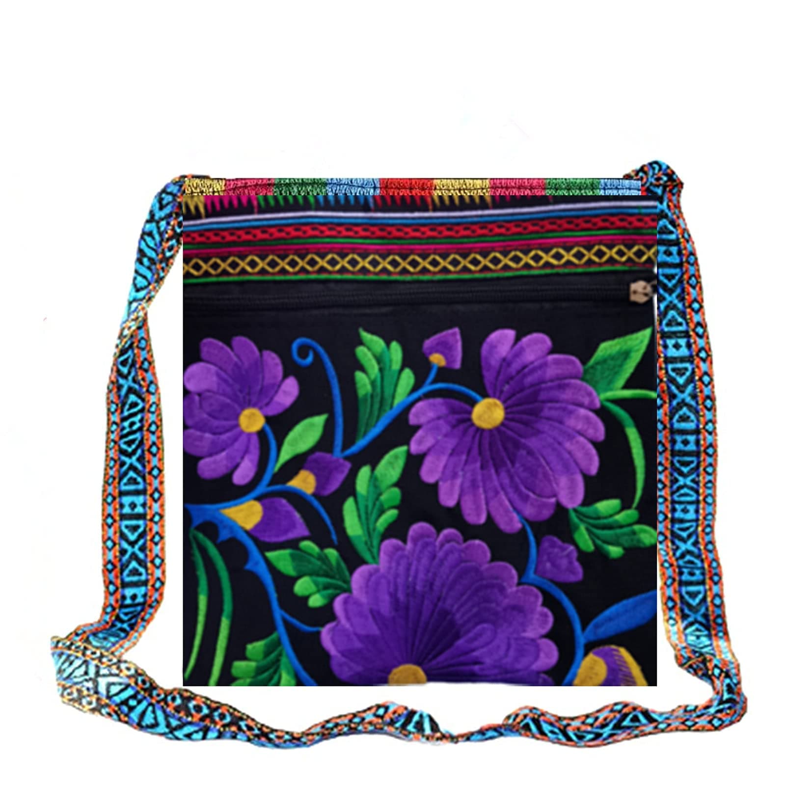 Hobo Crossbody Bag for women, Vintage Ethnic Tribal Embroidered Boho Hippie Tote Handbags Shoulder Purse