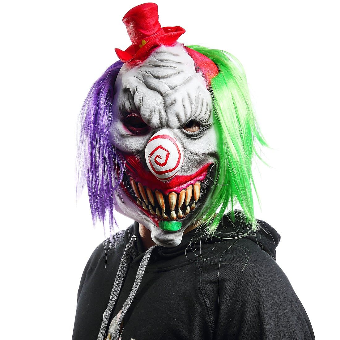 Halloween Horrific Demon Adult Scary Clown Cosplay Props Devil Flame Zombie Mask