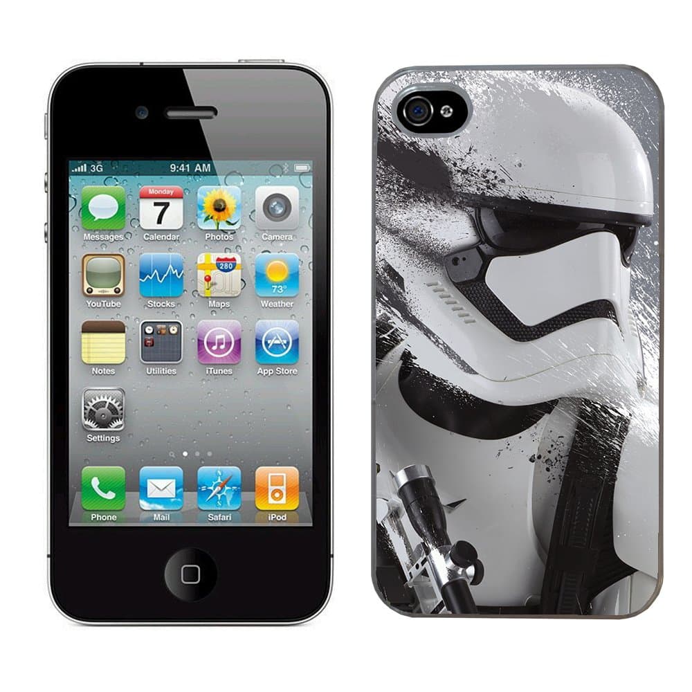 Star Wars stormtrooper case fits iphone 4 & 4s cover hard protective (11) for apple i phone force awakens film