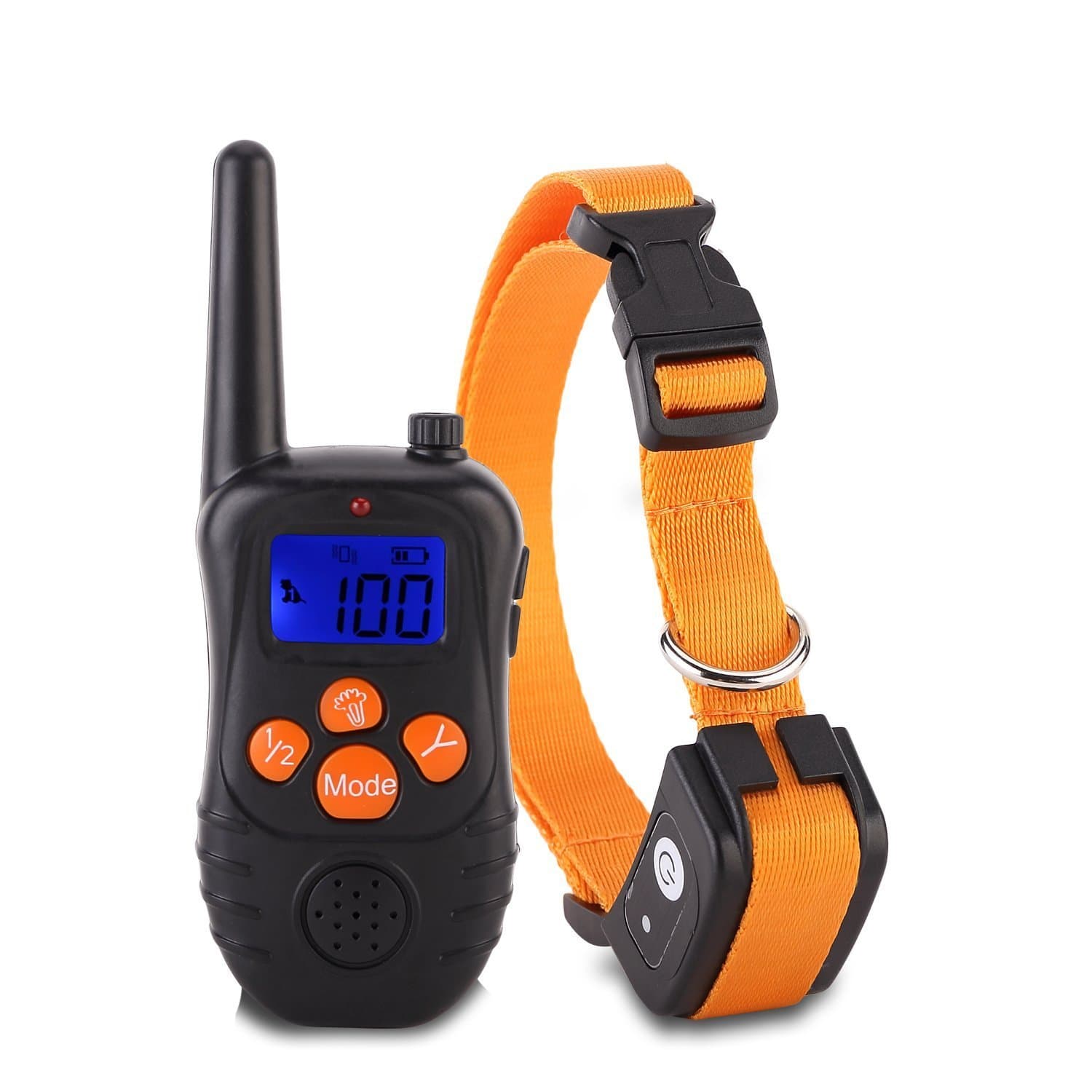 Petism Dog Training Collar Electric Dog Shock Collar Waterproof&Rechargeable Backlight LCD Screen With Remote Beep/Vibration/Shock Training Collars for Pets Dog