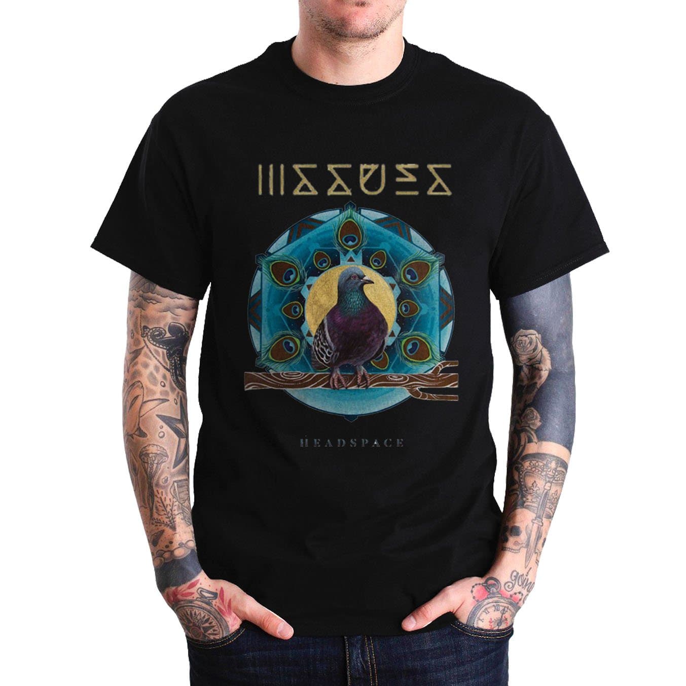 ISSUES ‎Headspace‬ Album Cover Mens Black T Shirt (Large)