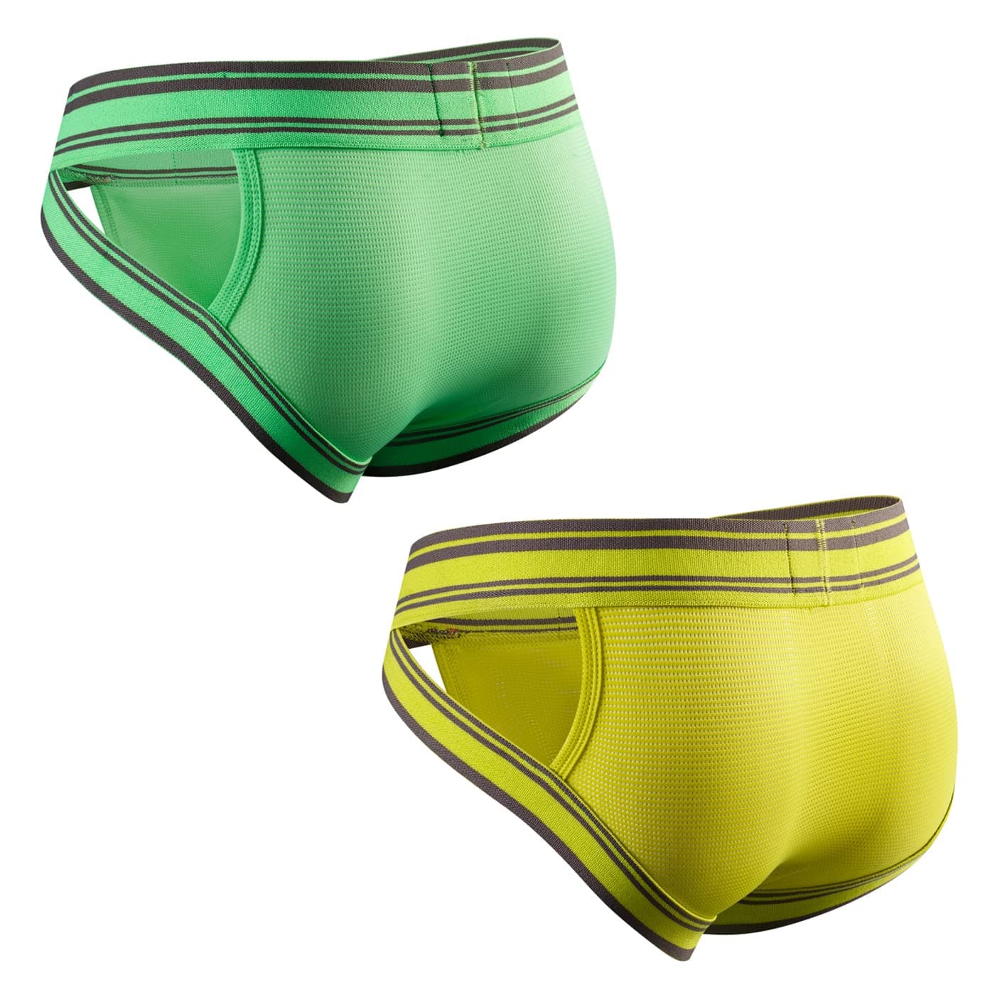 2PCS/PACK Mens Briefs Underwear Wide Belt Mesh Athletic Sport Underwear Briefs