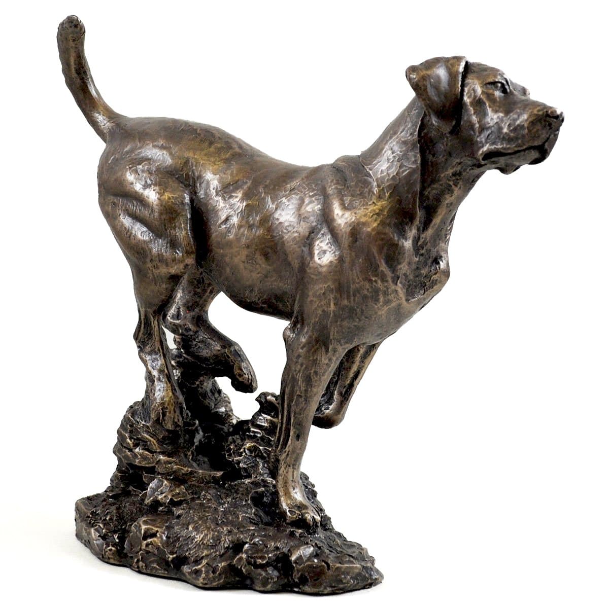 Bronze Labrador Dog Sculpture Signed David Geenty