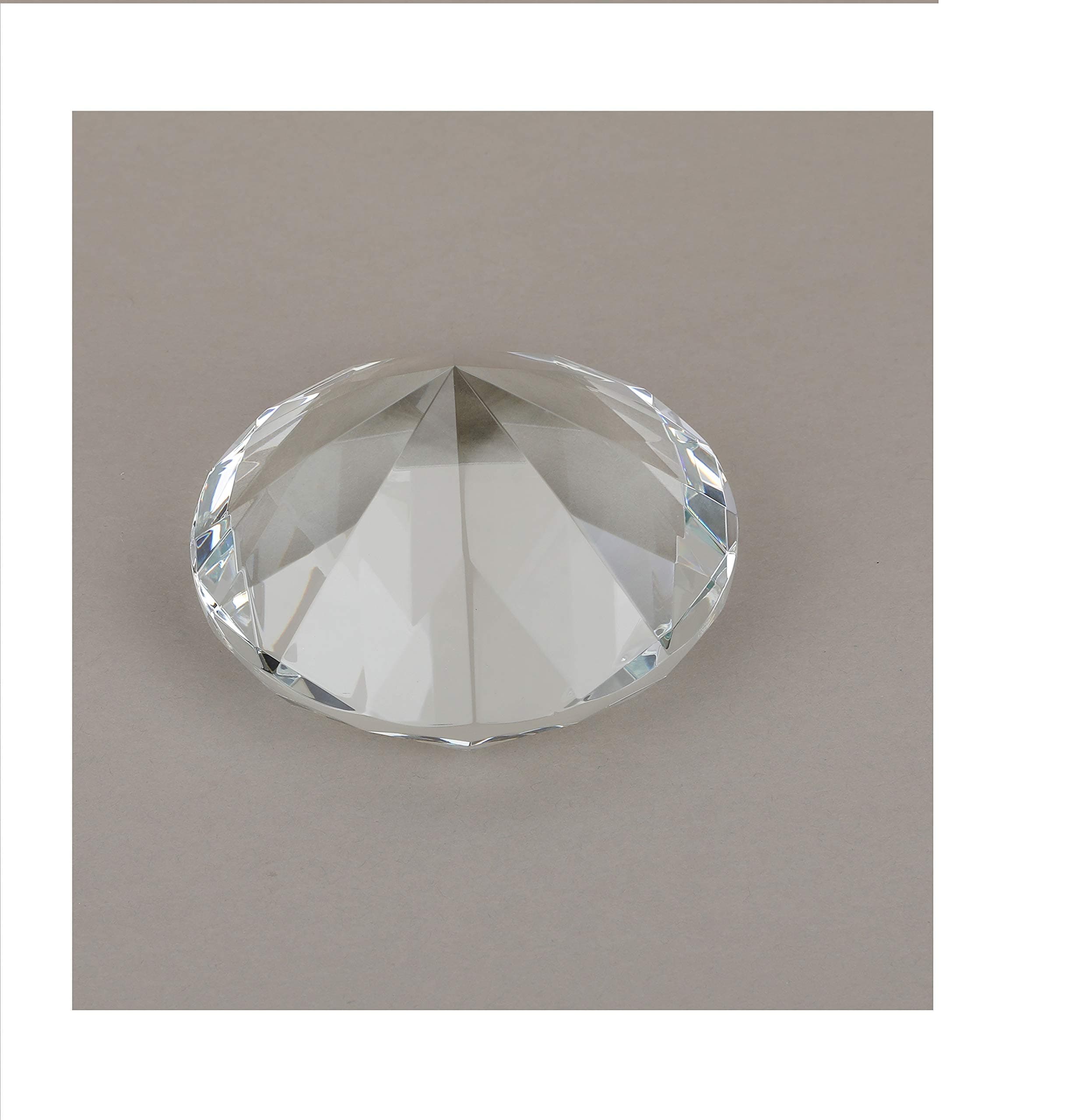 Vastu Shubharambh Diamond Cut Crystal Glass Pyramid for Healing, Energy multiplying and Spiritual practices. Prepared from fine Quality of Crystal Glass as Vastu Remedy for Home/Office