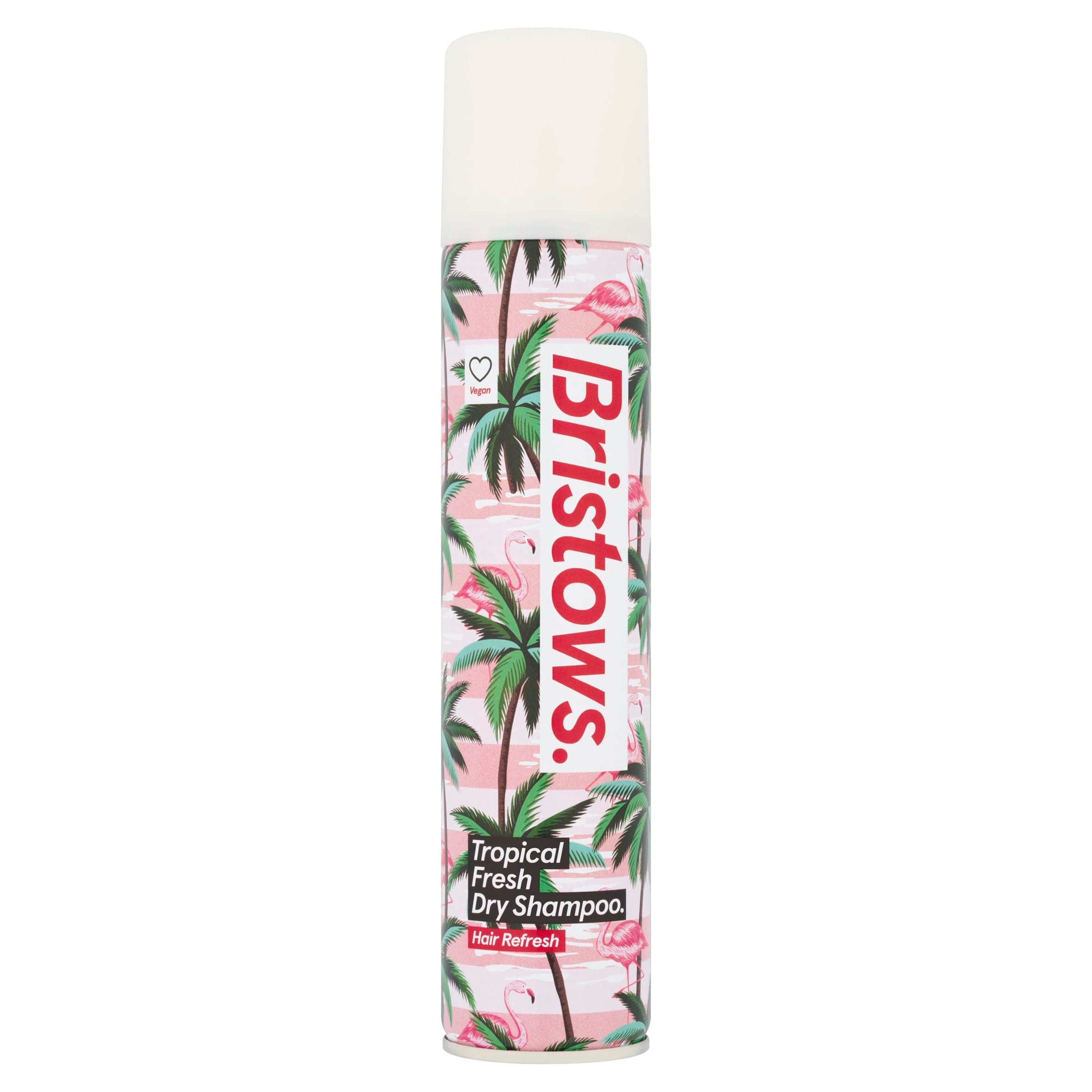 Bristows Tropical Fresh Dry Shampoo, Tropical Fragrance, Refreshes Hair Between Washes, Absorbs Excess Oil Without Drying Out Hair and Scalp, Vegan Friendly, 200 ml