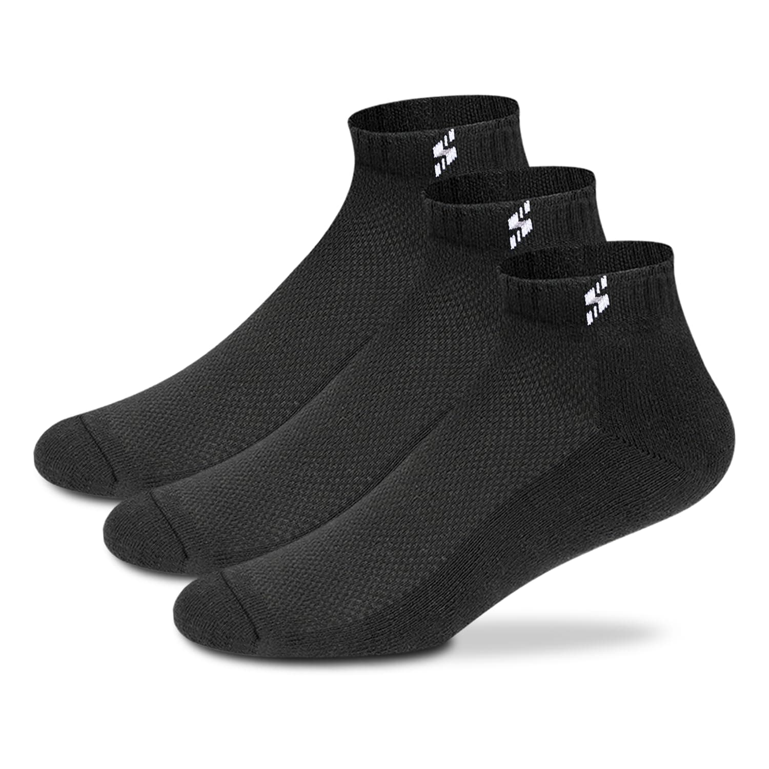 Supersox Unisex Ankle Socks for Sports Wear-Cushioned Bottom, Anti-Odour Combed Cotton with Durable Welt for All-Day Comfort