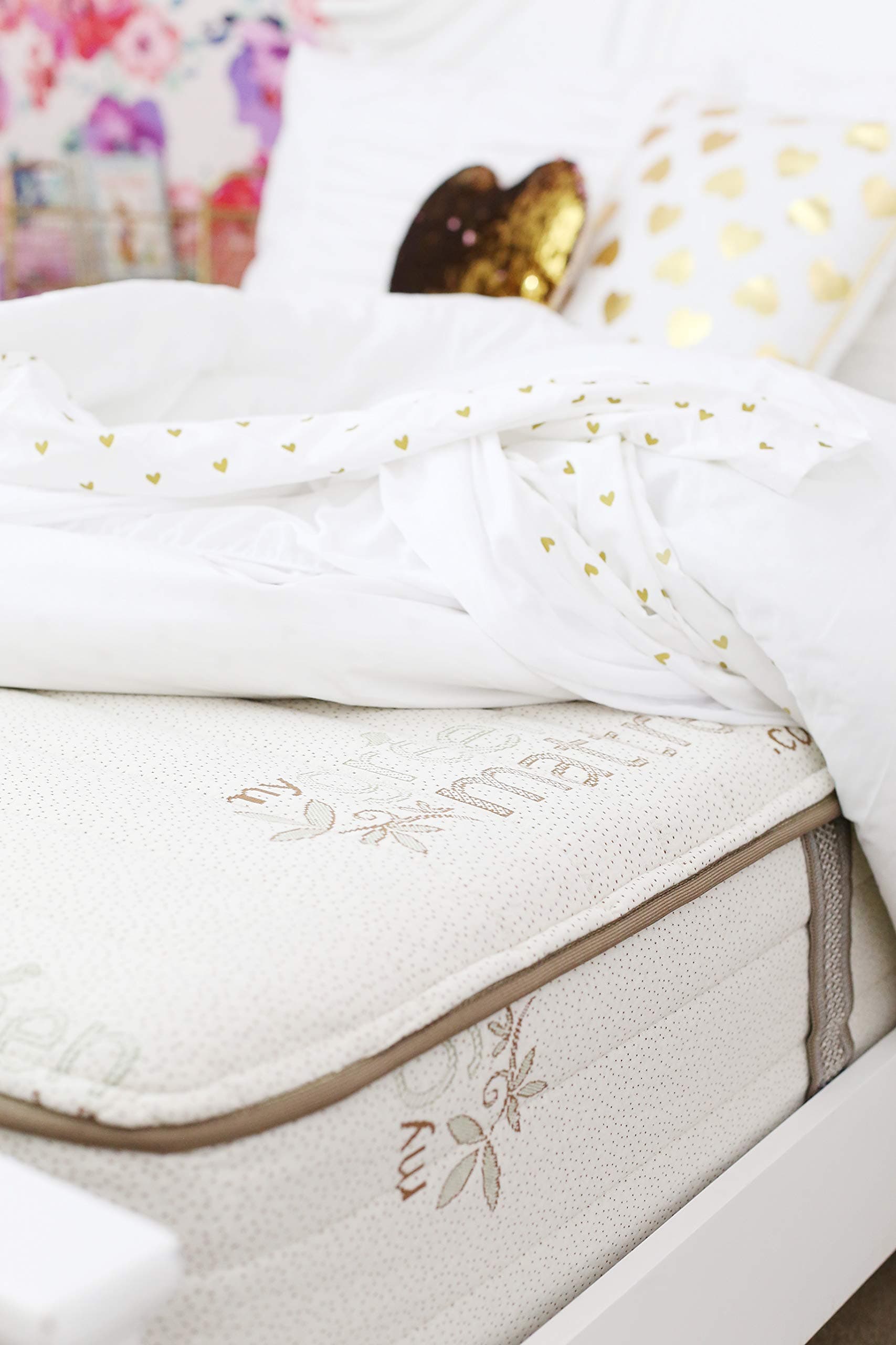 My Green Mattress - Natural Escape - GOTS Certified Organic Cotton, Natural Eco-Wool and GOLS Organic Dunlop Latex - Medium Firm Mattress (Twin XL) Made in The USA
Sunrising Bedding Natural Latex Full Mattresses - Supportive Individually Encased Pocket Coil Mattress - Firm & Sleep Cooling - Non-Toxic Organic Mattress & 120 Day Free Return & 20-Year Warranty
Oliver Smith furmattb8EuroOrganicinchqueen Mattress, Queen