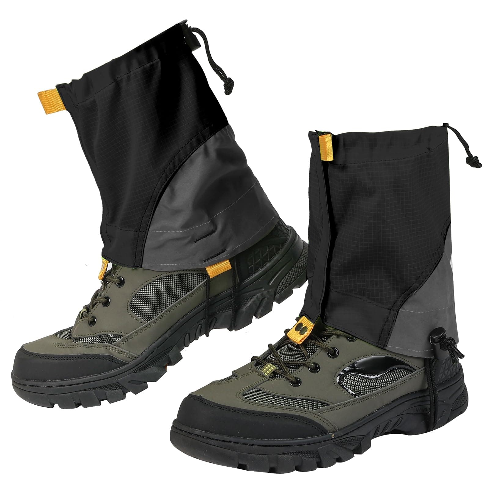 Gators for Hiking Boots and Shoes, Lightweight Adjustable Leg Gaiters for Men Women, Waterproof Hiking Gaiters for Snow, Trail Running, Hiking, Hunting, Walking, Skiing, Snowshoeing, Mountain Climbing