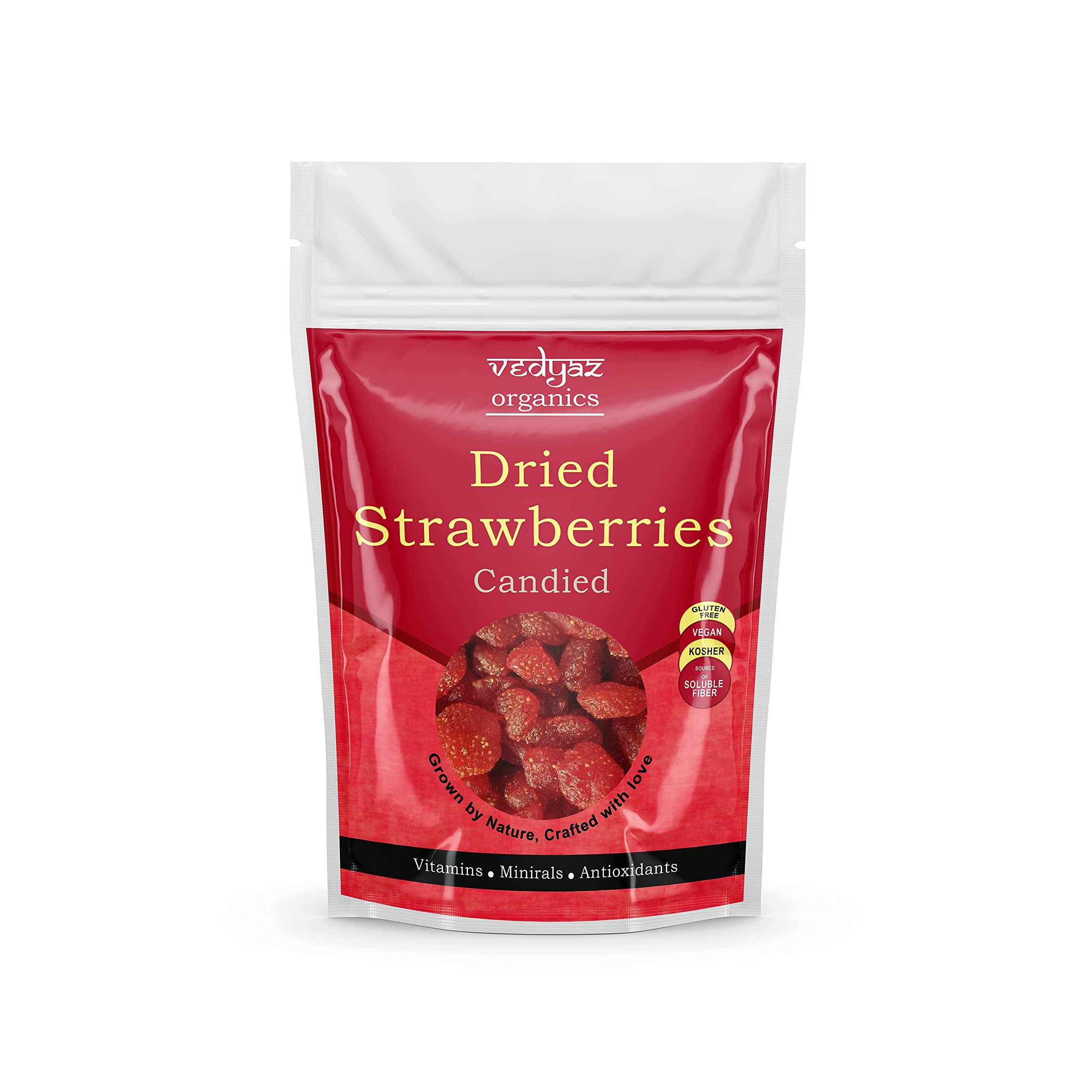 Dried Candied Strawberry/Strawberries Dry fruit - 500gm