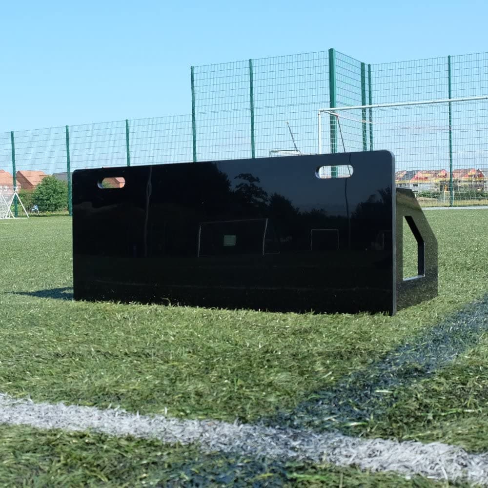 XL Football Rebound Board (W100cm x H40cm) - Dual Angle Football Rebounder Wall Board. Foldable Football Training Equipment Accessories to Improve Passing Skills & Ball Control.
