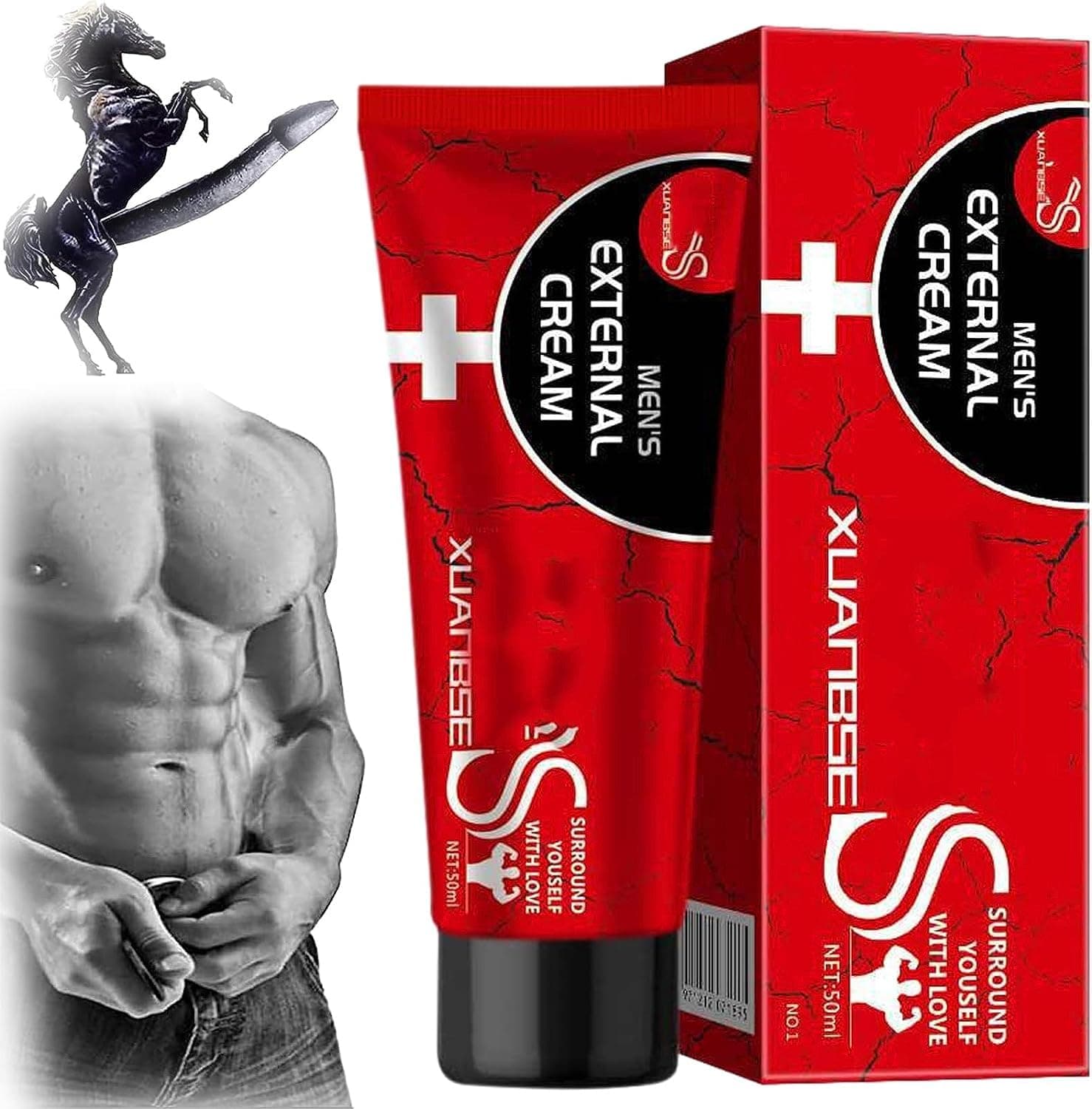 Mens External Cream - 2023 New Men's Energy Strength Massage Cream, Xbs Xuanbse Cream XXXL,Vitality Boost Cream, All Night Powerful Delay Lasting Performance (1 Pcs)