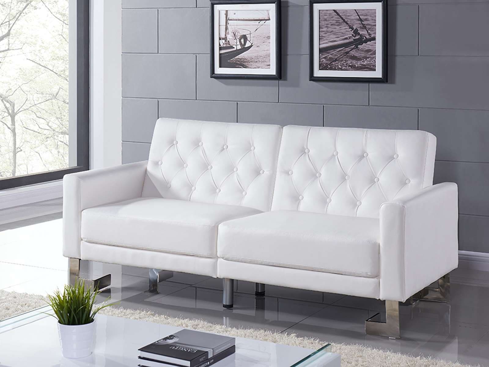 Casabianca Furniture Marino Collection Sofa Bed, White
