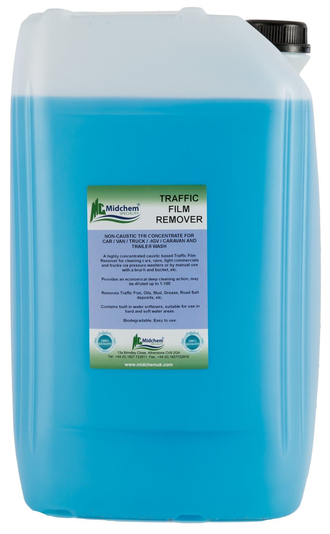 Midchem Speciality Traffic Film Remover TFR Non Caustic 25L Car Truck Van Caravan Wash Concentrate